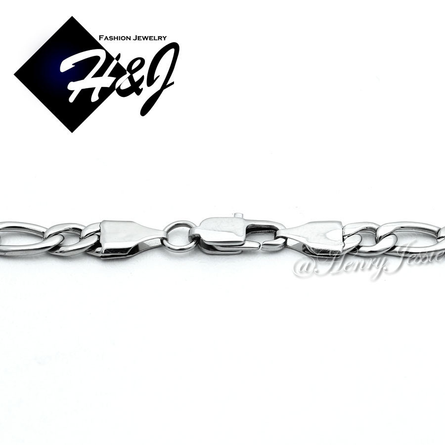 16-30″MEN’s Stainless Steel 2mm Silver Figaro Link Chain Necklace