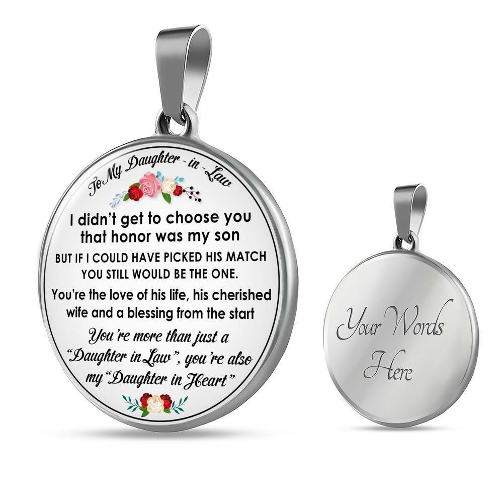 Love Gifts For Daughter in Law – Novelty Unique Necklace for Birthday Wedding