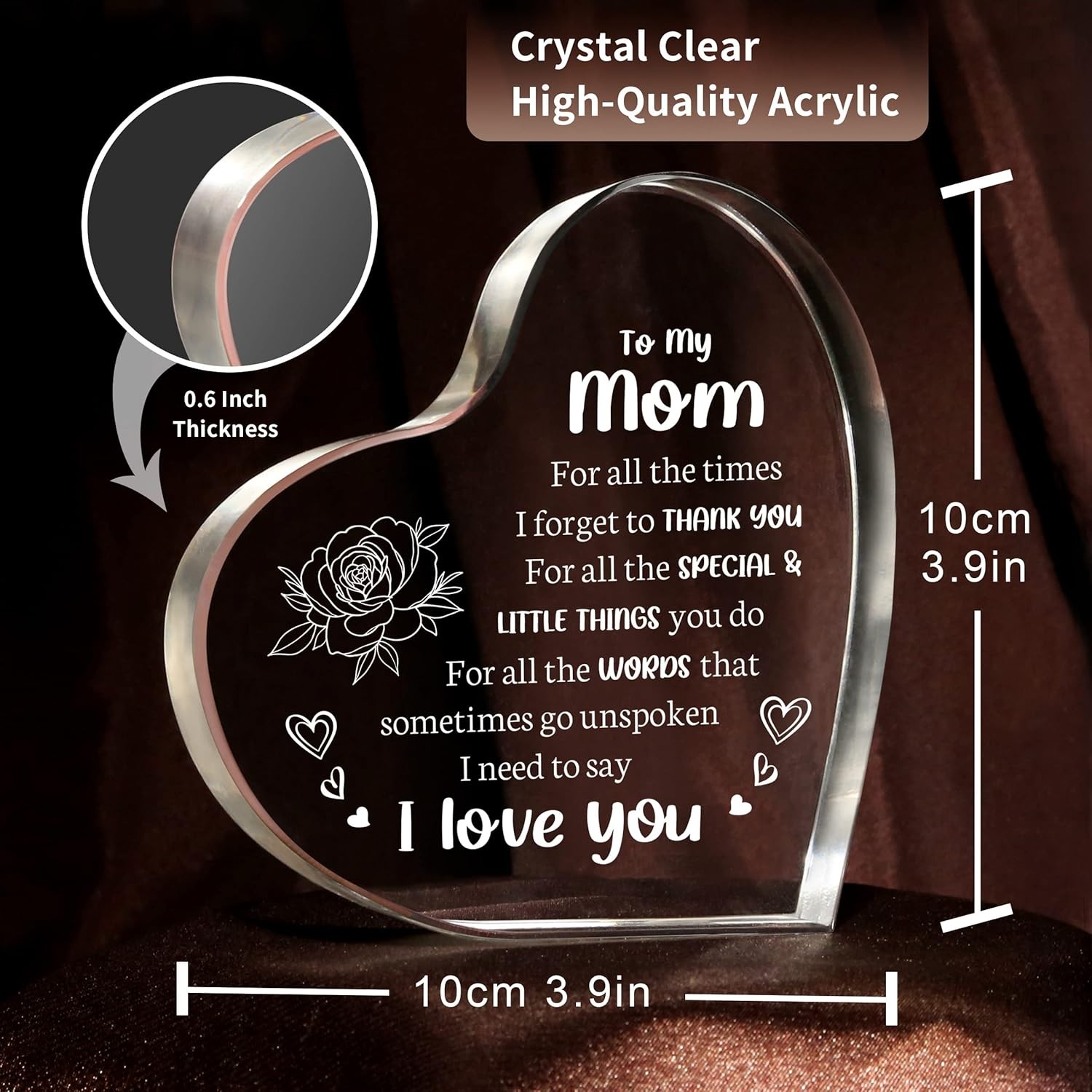 Gifts for Mom, Mothers Day from Husband Daughter Son, Birthday Women Wife Gifts.