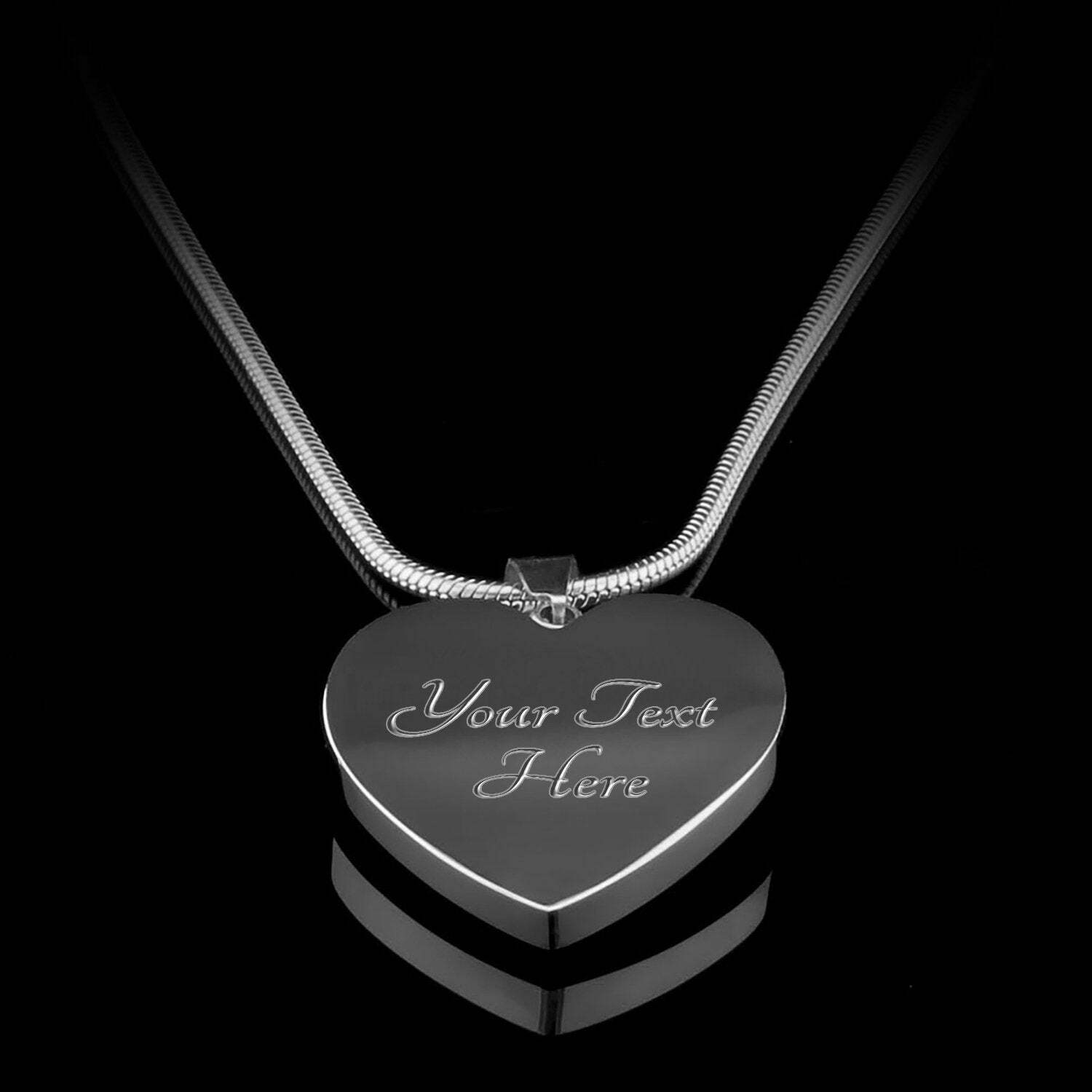 To My Daughter Dad Loves You Necklace Heart Pendant Gifts For Girls Never Forget