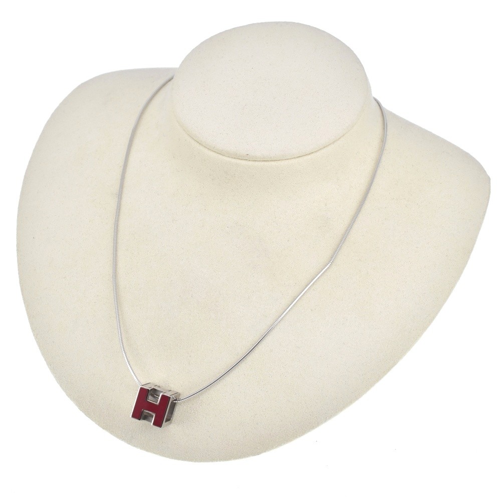 HERMES H cube Necklace New Type Ladies jewelry S#140453