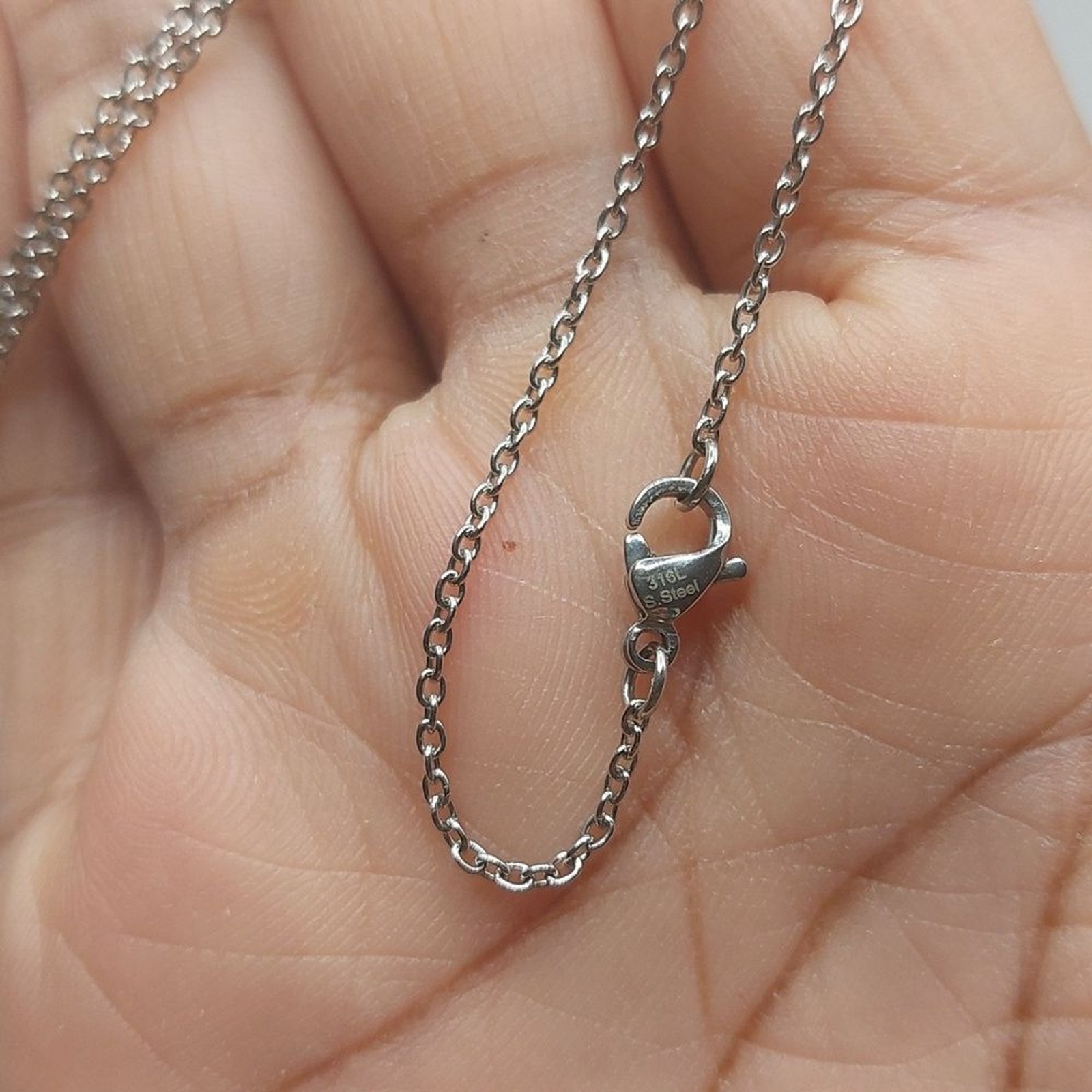 Margarita Cocktail Drink Pendant On Stainless Steel Chain Necklace
