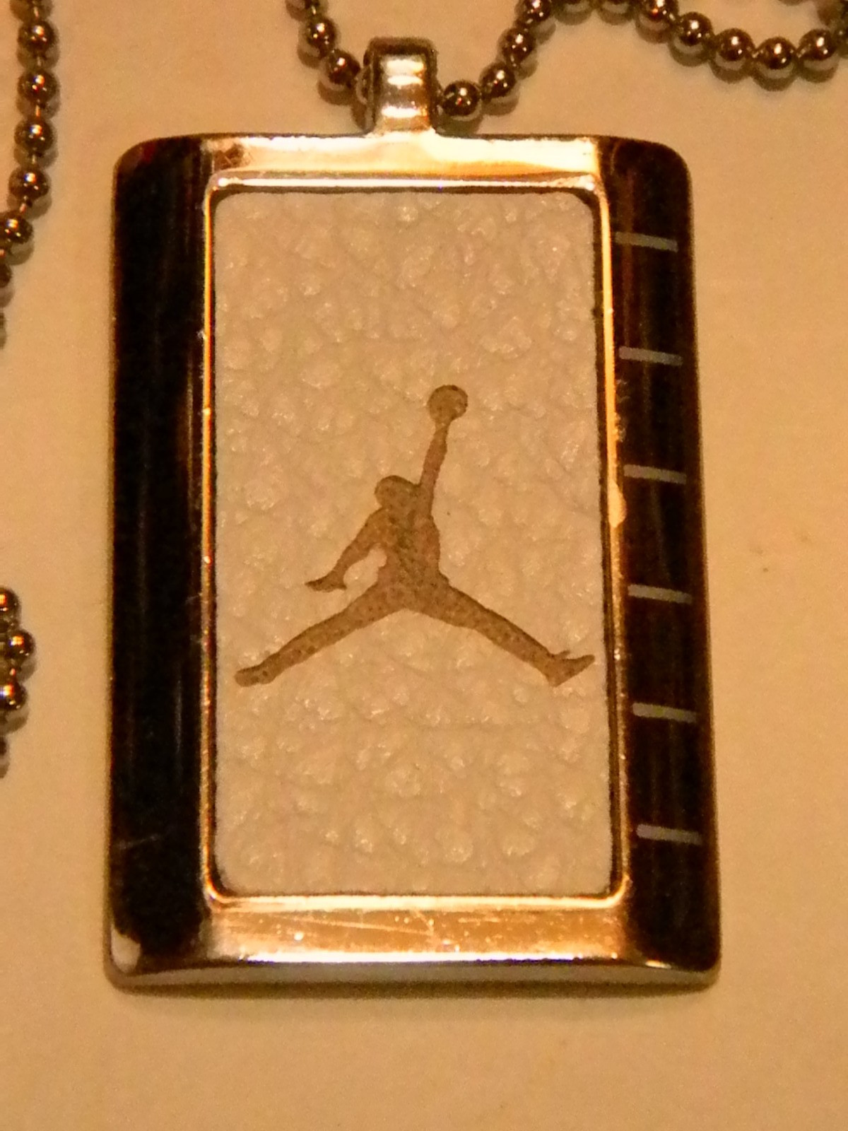 Nike AF-1 Air Jordan Authentic Hang Tag Pendant Necklace Michael Jumping