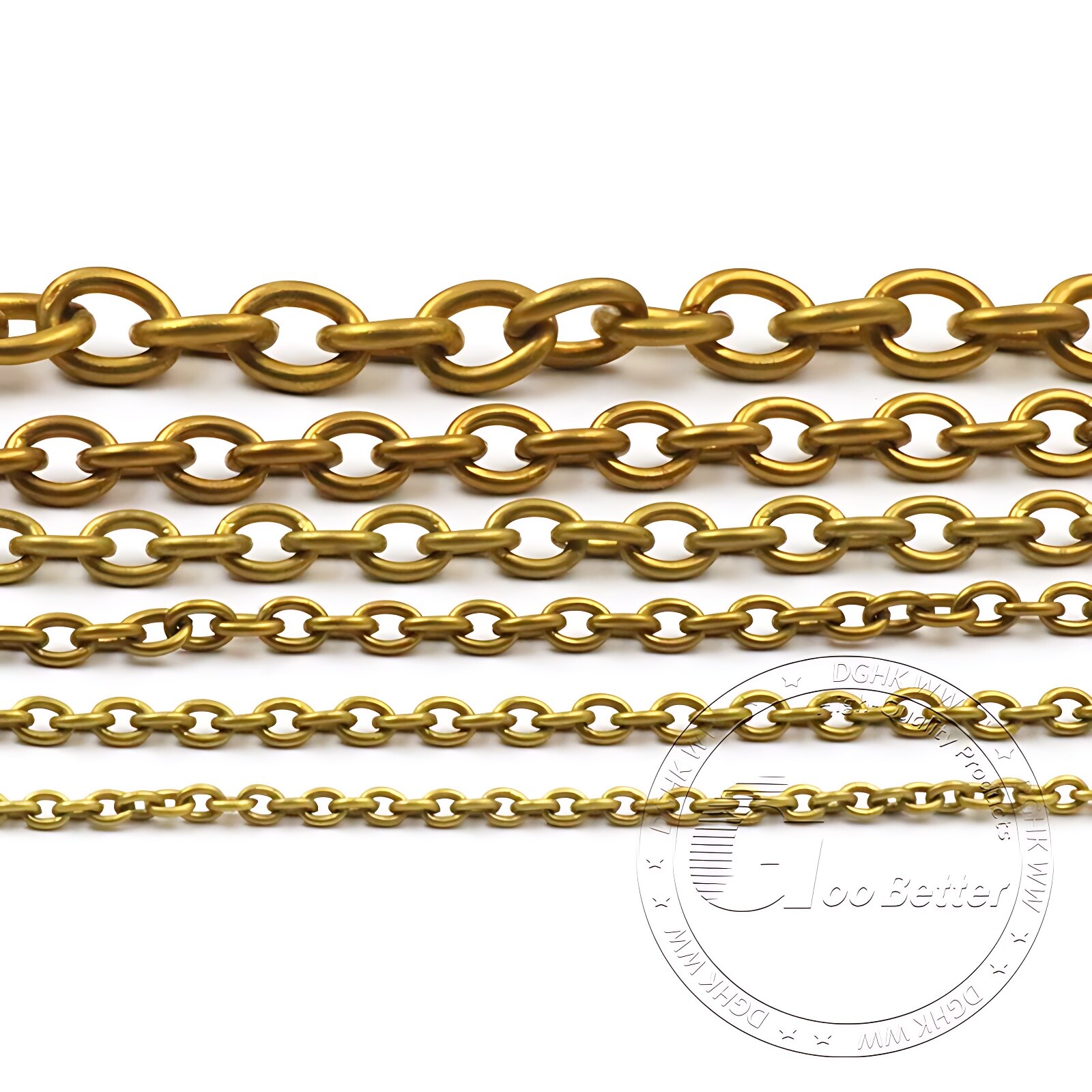 Solid Brass Chain 4-15mm Width Necklace Jewelry Bags Craft Chain Sold Per Meters