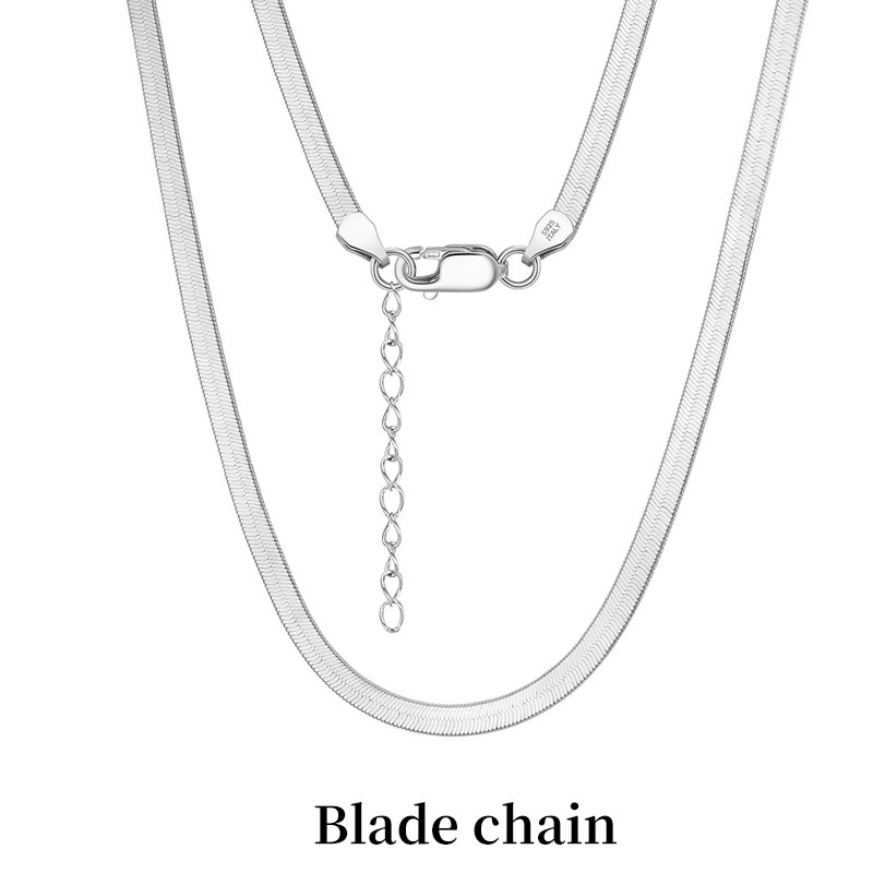 925 Silver Plated Chain Necklace, Multi-Style, Lengths, Layering, Gift for Women