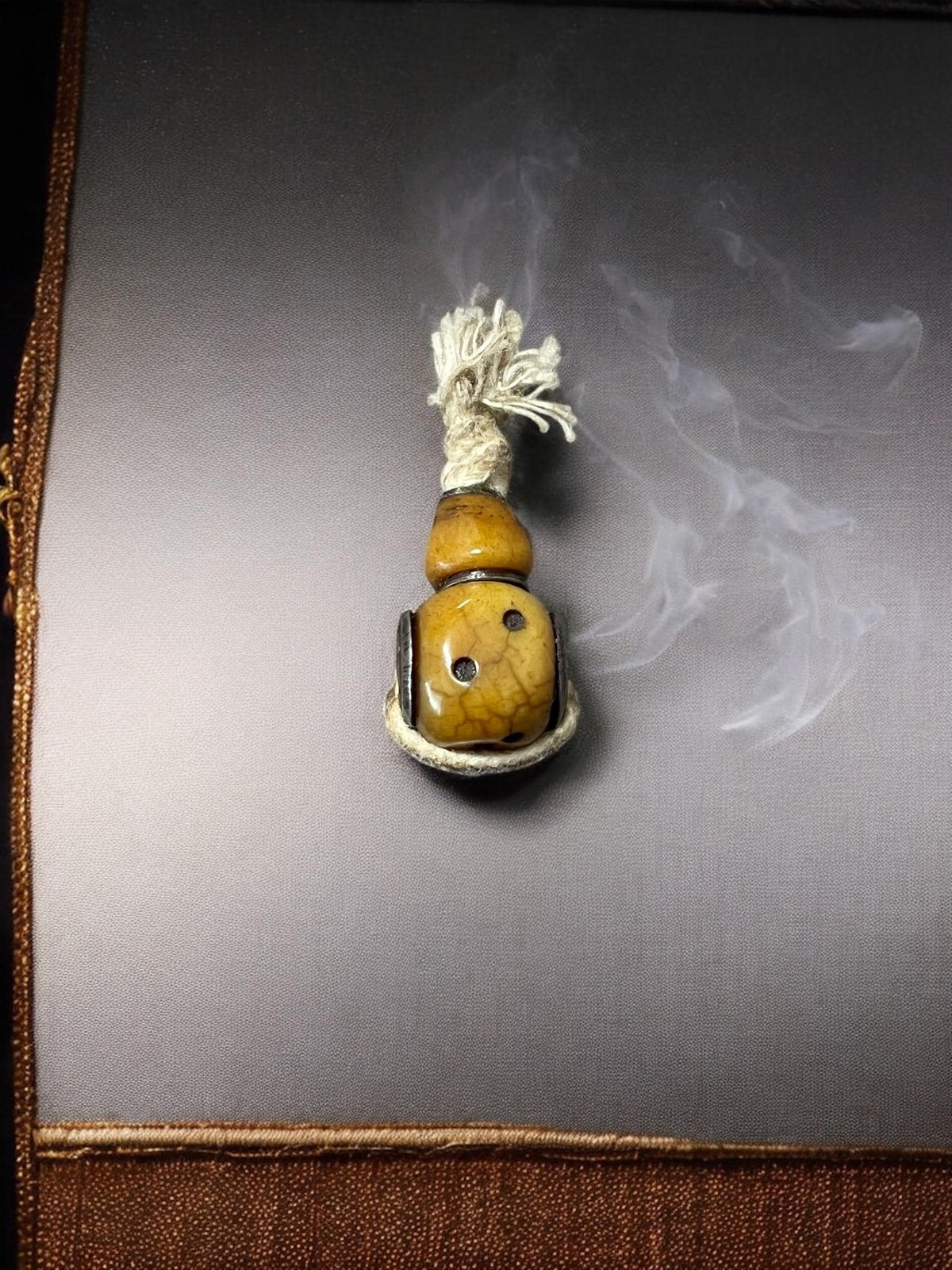 Hand-Carved Nepal Tibet Yak Bone Guru Bead for Mala Prayer Beads