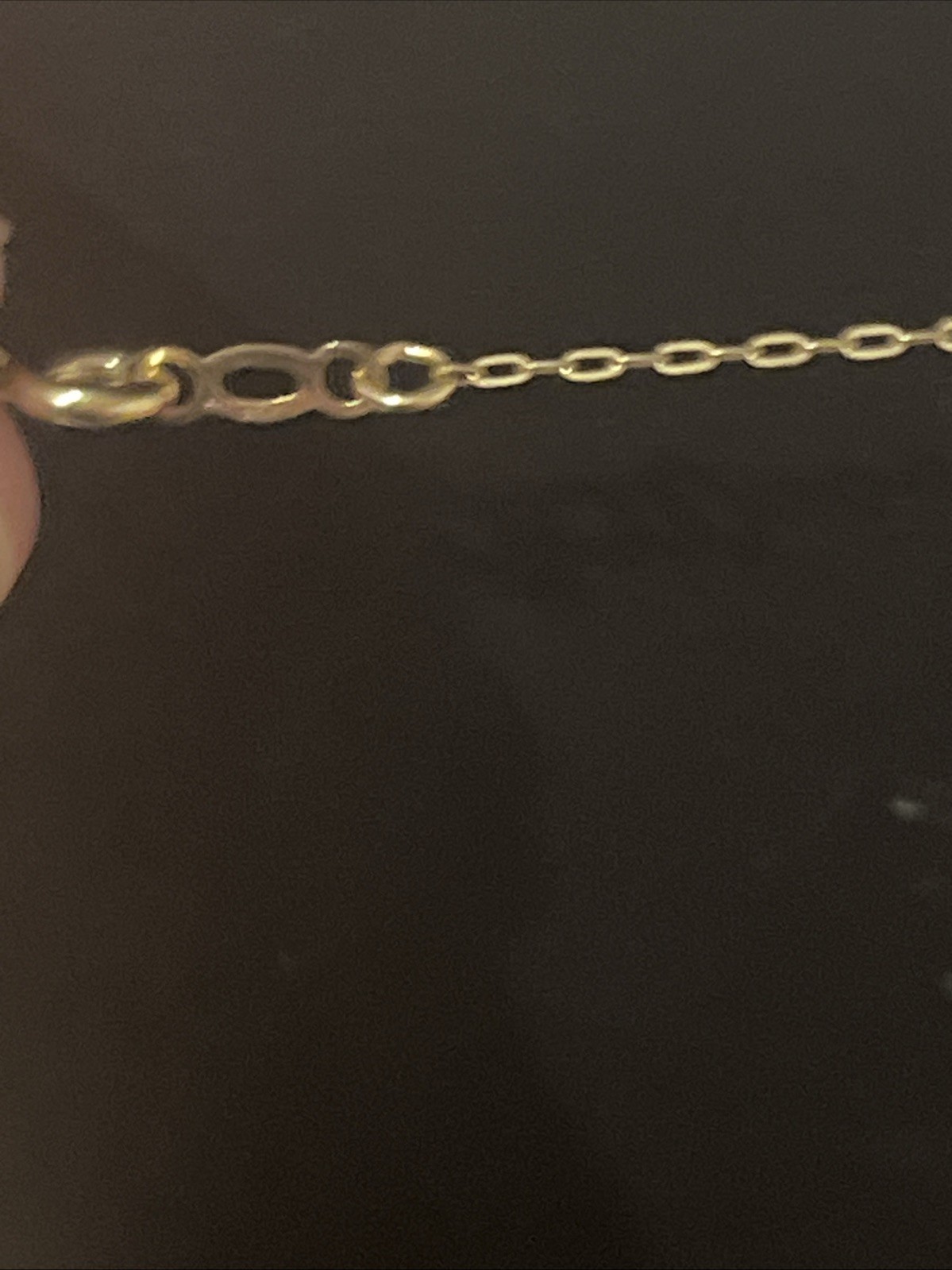 14k Yellow GF necklace Pendant Rose Dainty Chain Women’s Jewelry 17” Charm