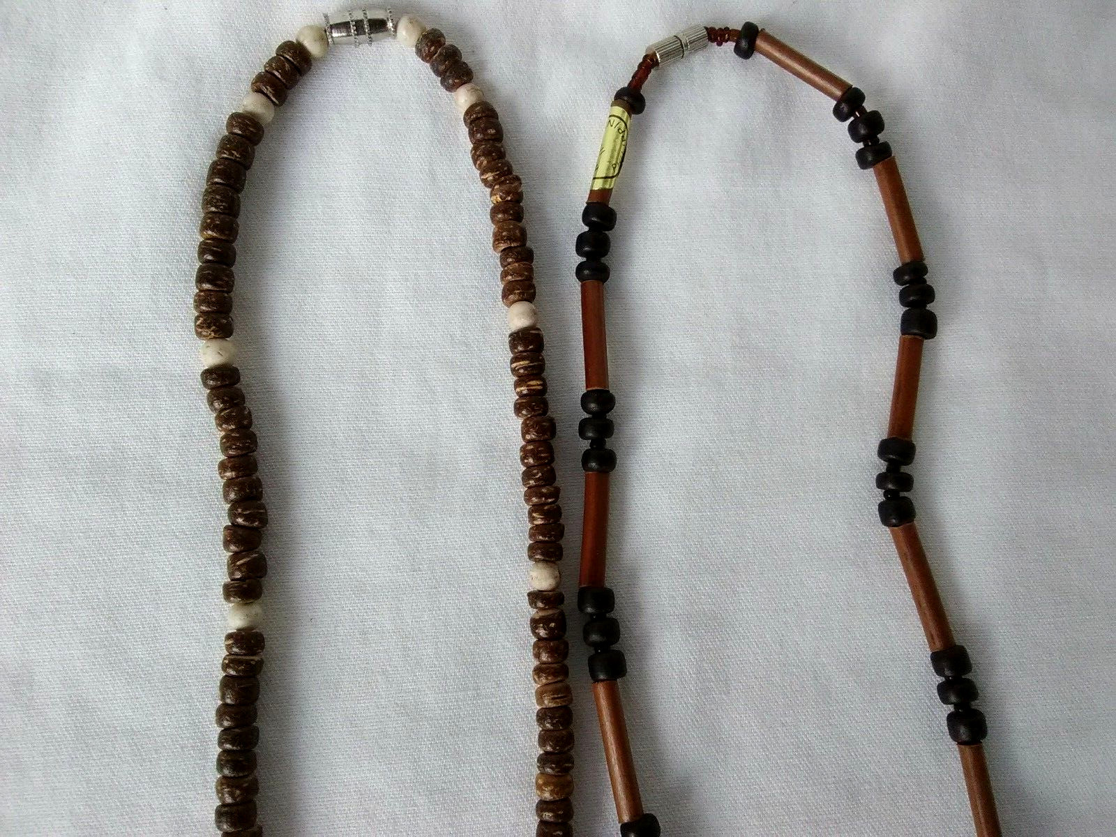 2 Lot Surfer Necklaces Choker Ethnic Tribal Unisex 18″ USA Seller New