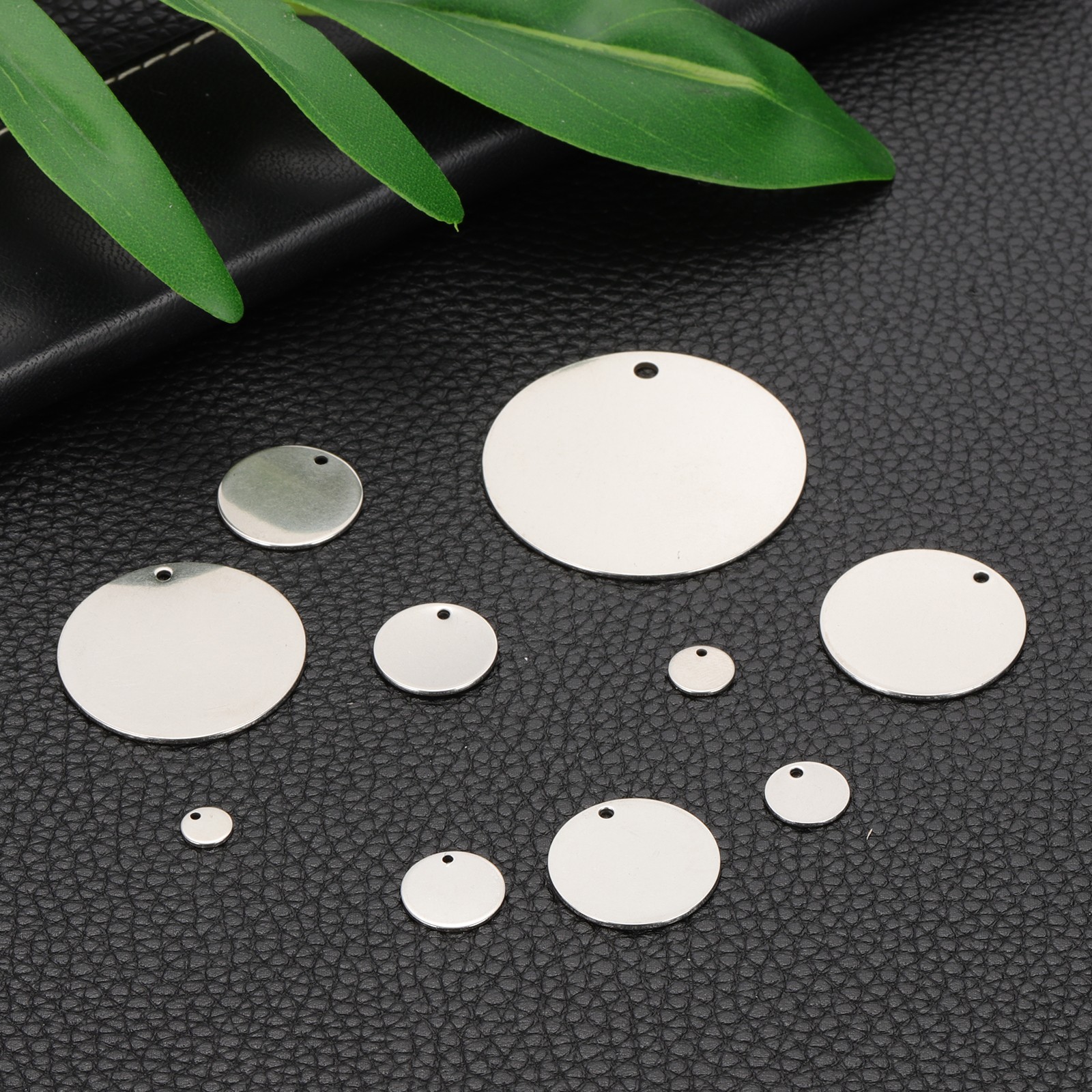 16 pcs stainless steel blades for stamping, name tags 40mm