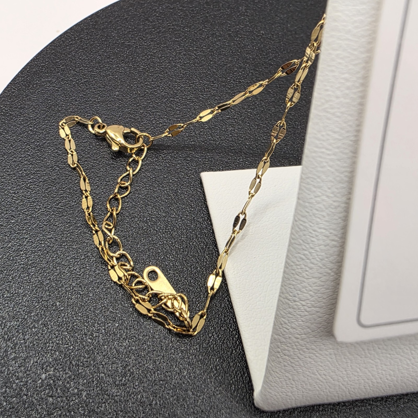Stainless Steel Copper Plated 16″Necklace w/13mm Cubic Zirconia Bow Pendant