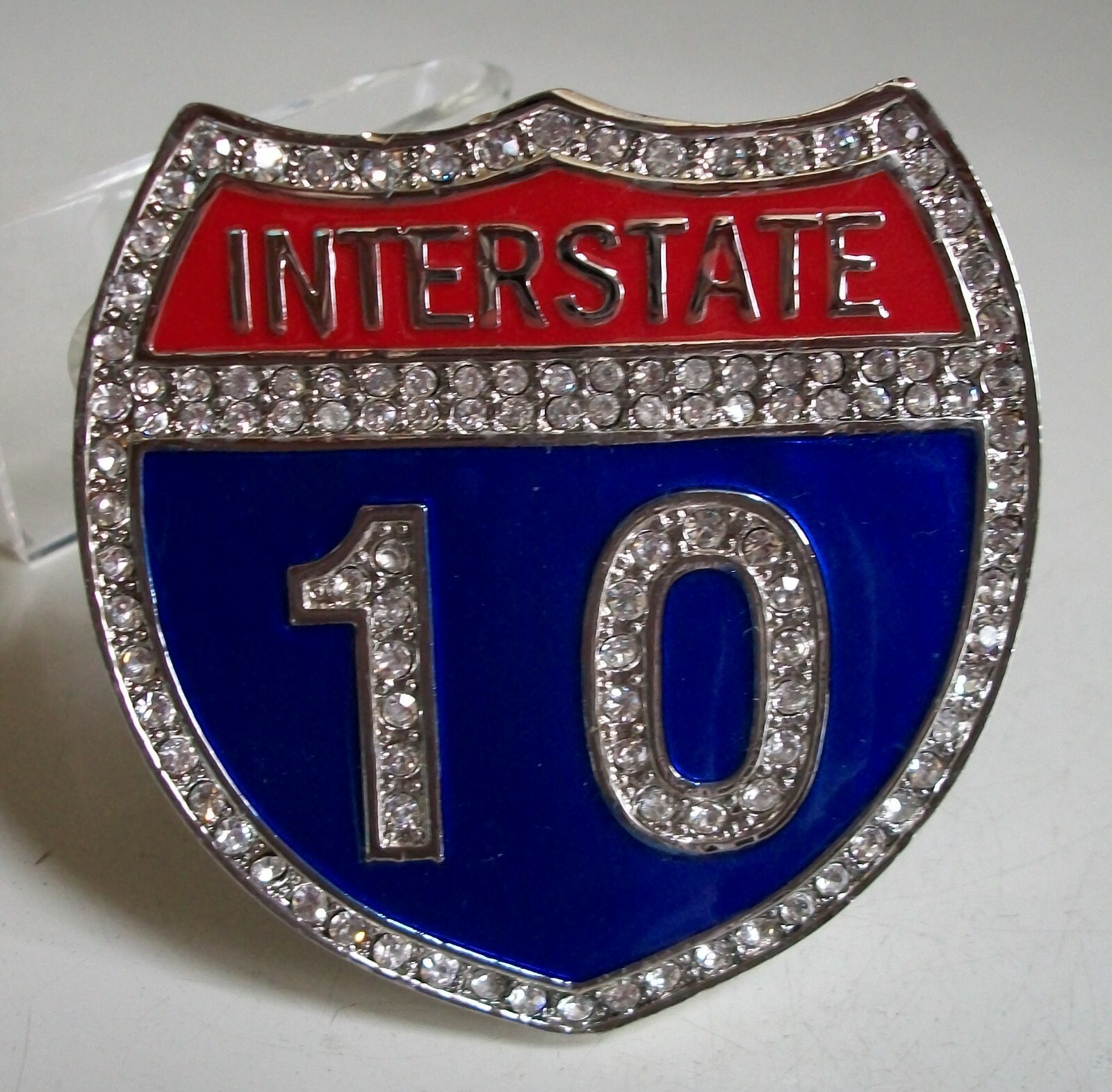 Men’s Silver Finish Bling Dressy Casual Interstate 10 Fashion Pendant Charm