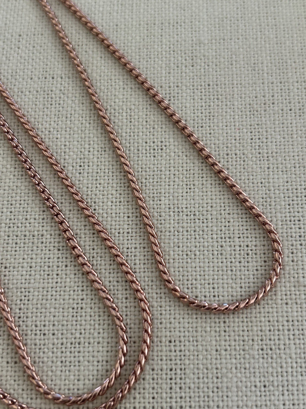 Origami Owl CN7034 Rose Gold 30″ Wheat Lanyard Chain “New”