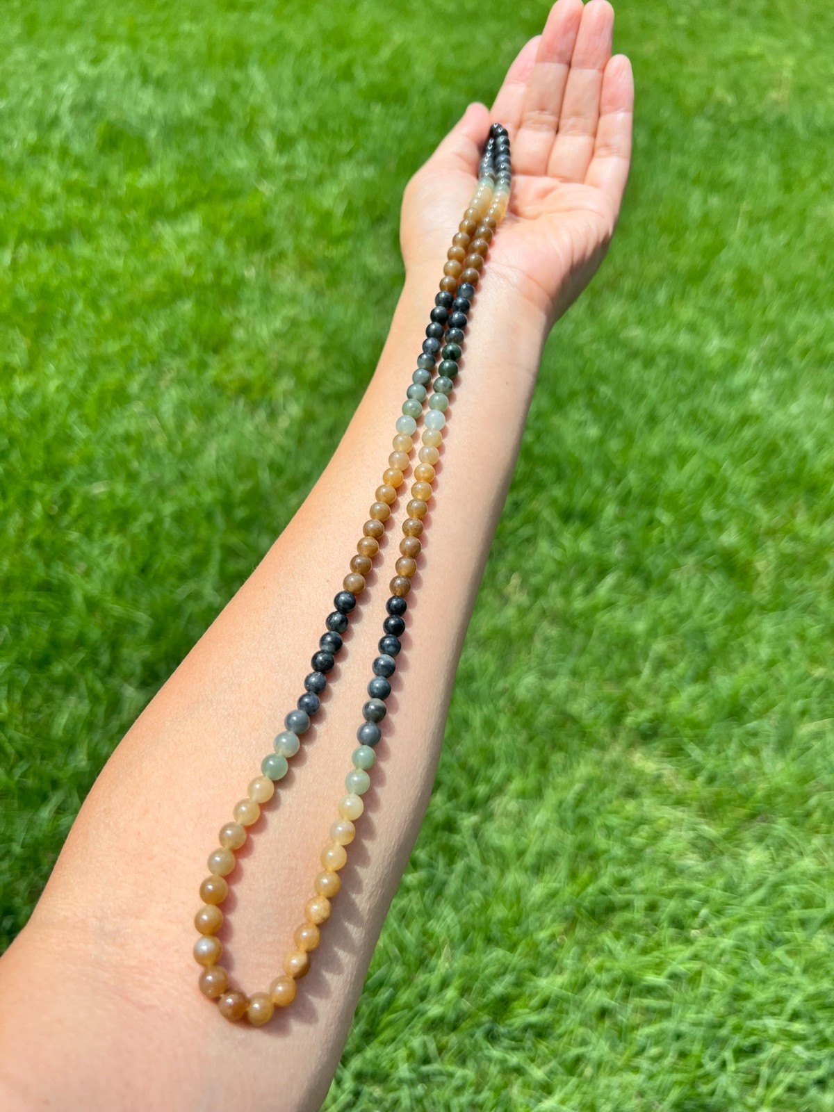 Genuine Nephrite Jade 6mm 108 Beads 24″ Necklace H63