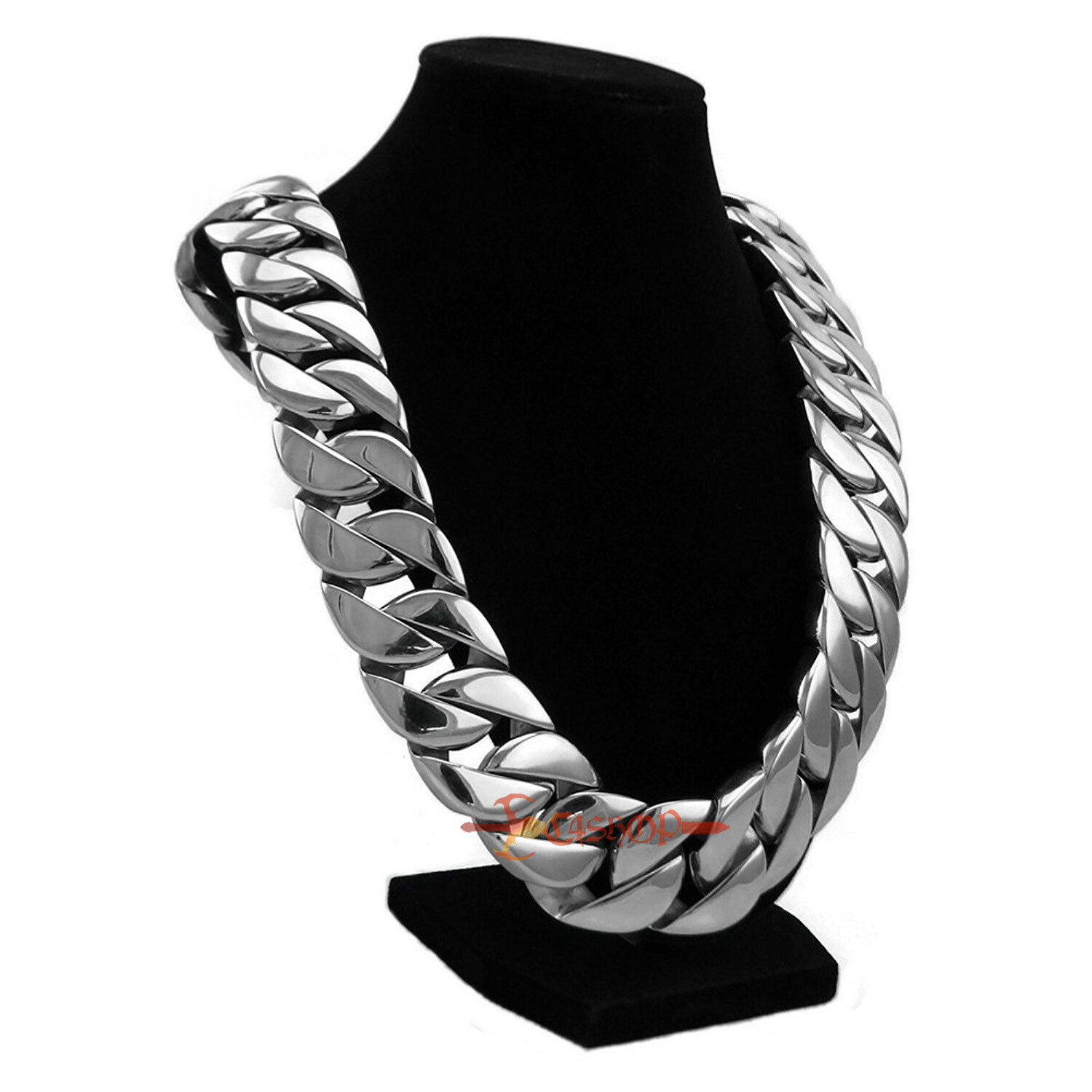 Men’s Thick Heavy Chain Stainless Steel Cuban Link Necklace Bracelet 20/24/31mm