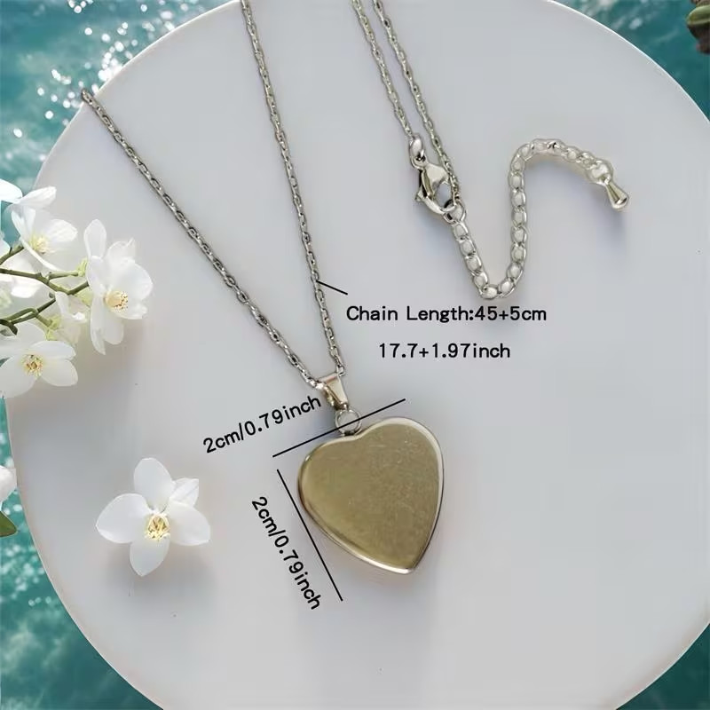 heart shape Merry christmas pendant necklace with gift box