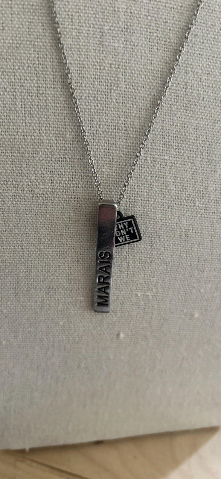 Why Don’t We Band Silver Necklace Jonah Marais Adjustable Chain