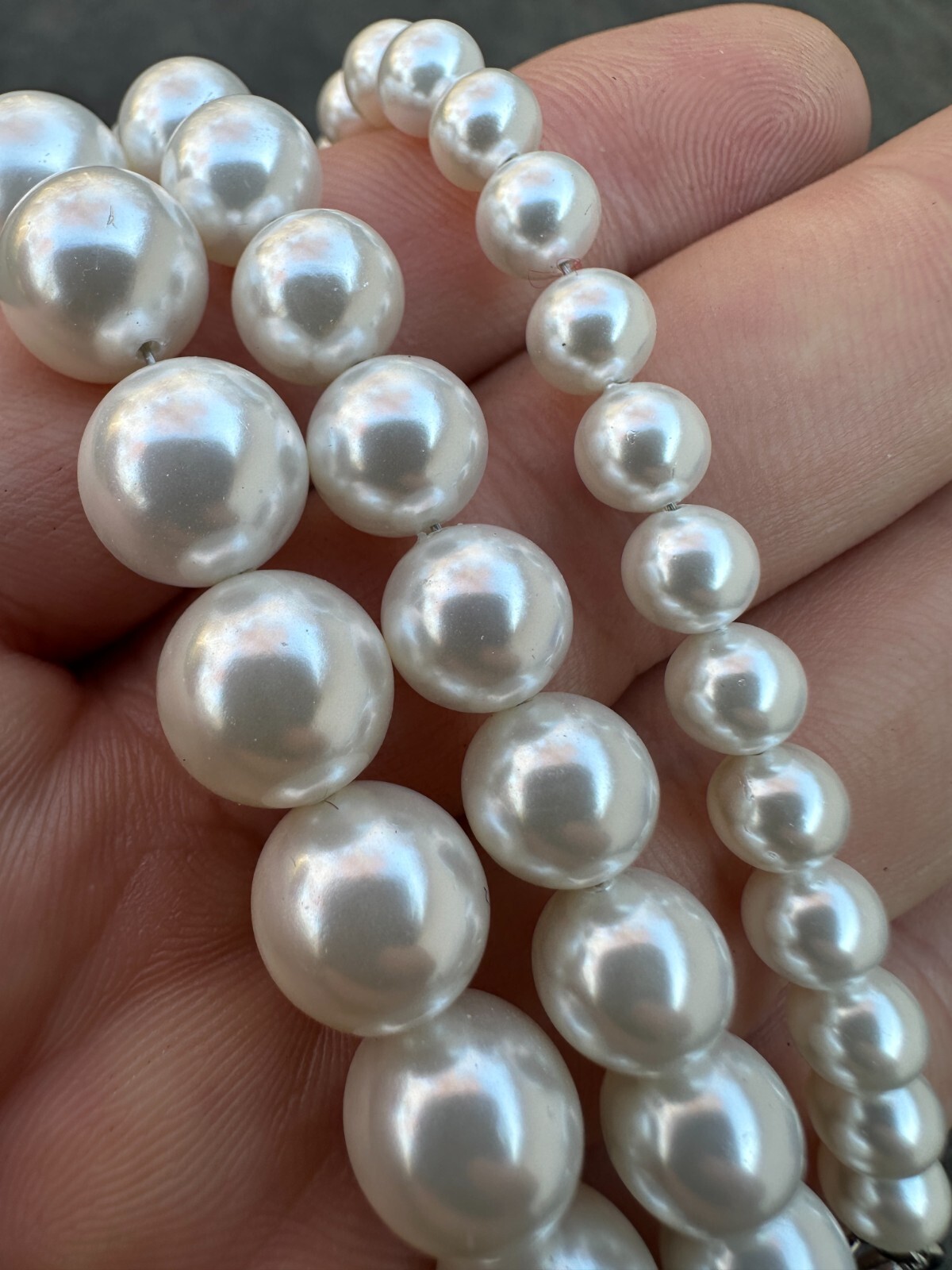 Cultured Pearl Bracelet W. Real 925 Silver Clasp For Men Women 4-10mm All Length