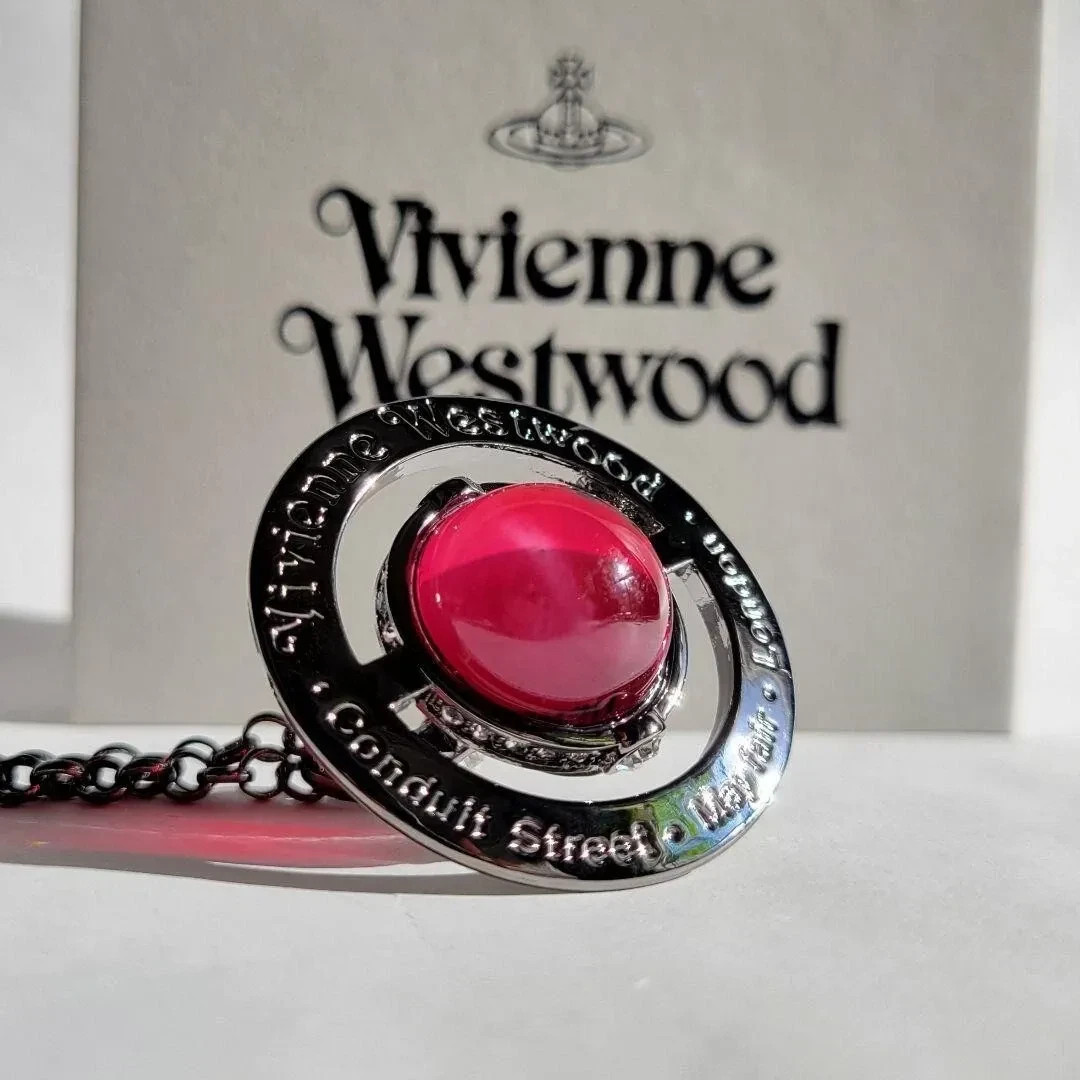 Vivienne Westwood Small Orb Necklace, Violet, 80cm