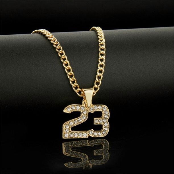 Legend Number 23 Sports Stainless Steel Pendant Necklace 18-36″Rope Chain*P157