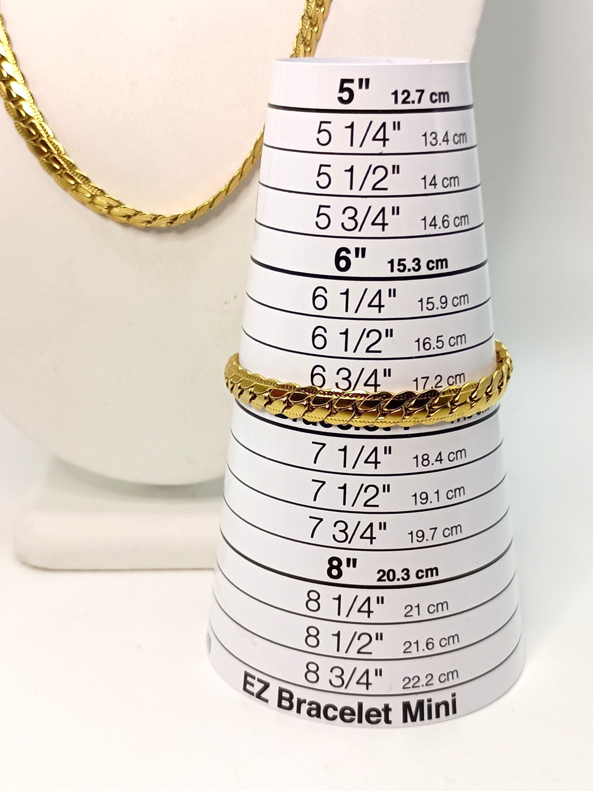 Miami Cuban Link Necklace Bracelet Combo 27″ Gold Tone 1/4″ Wide Diamond Cut