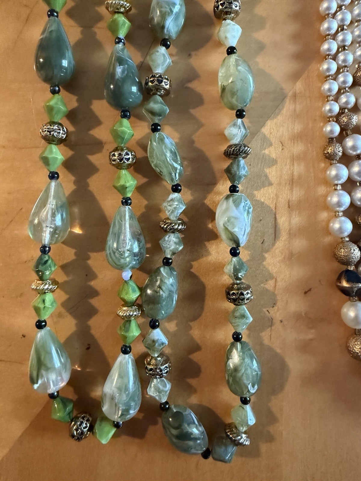 Lot of 5 Nice Beaded Necklaces – Mixture of Materials