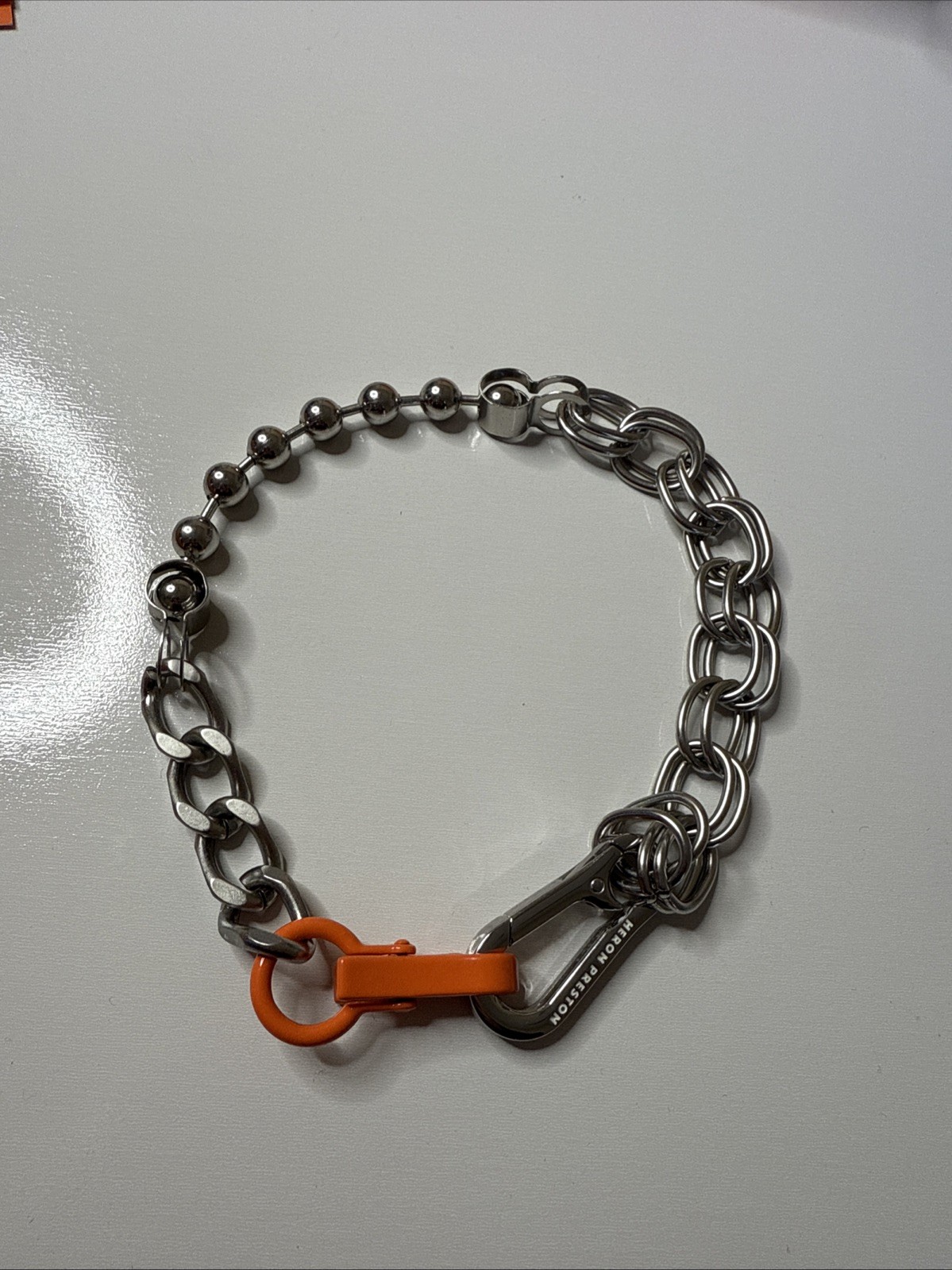Heron Preston Multi Chain Necklace NIB Made In Italy One Size Brass Iron Choker