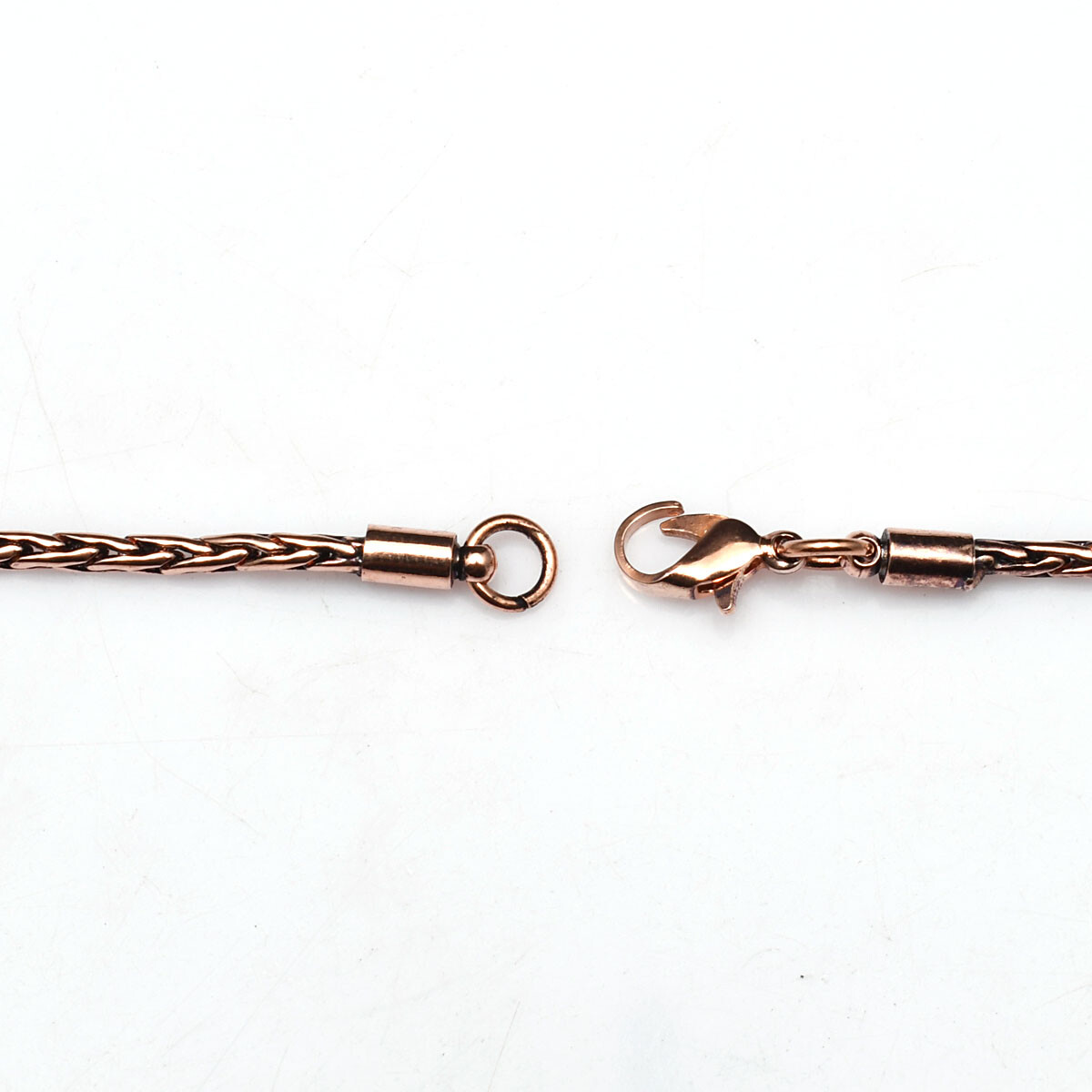 Pure Copper Wheat Chain 100% Oxidized Handmade Necklace Gift For Jewelry RJ-010