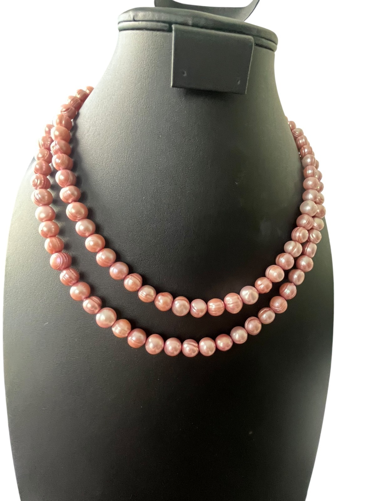 Imperial Pearls Fresh Water PINK Pearl Hand Knotted 40″ Strand Necklace 9mm