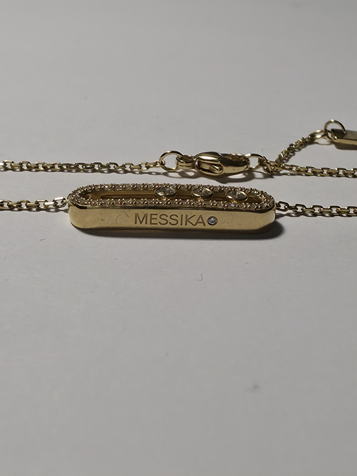 Messika Baby Move Pave Necklace – Yellow Gold