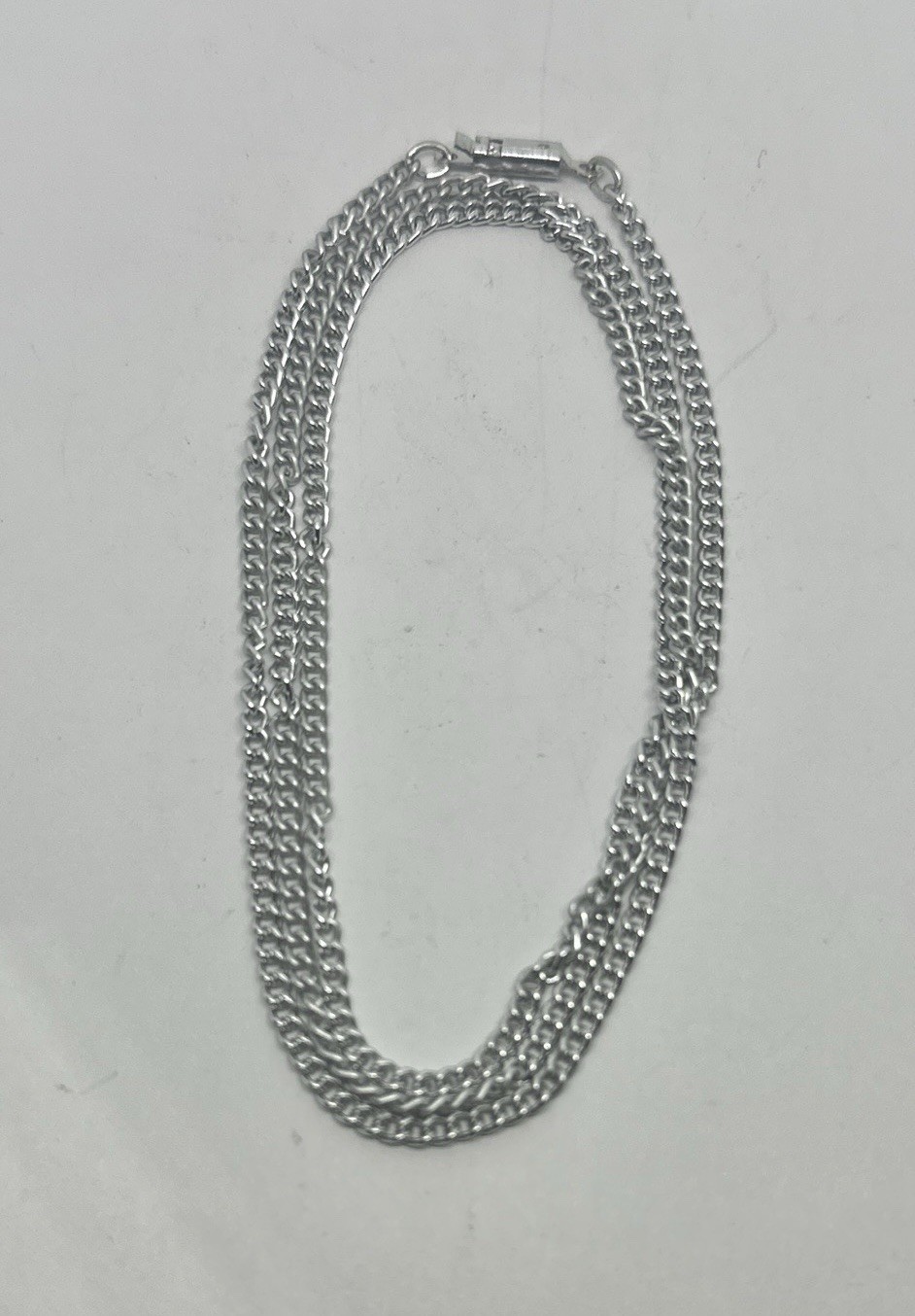 Vintage Estate 24″ Necklace Silver Tone Made in Germany Single Chain