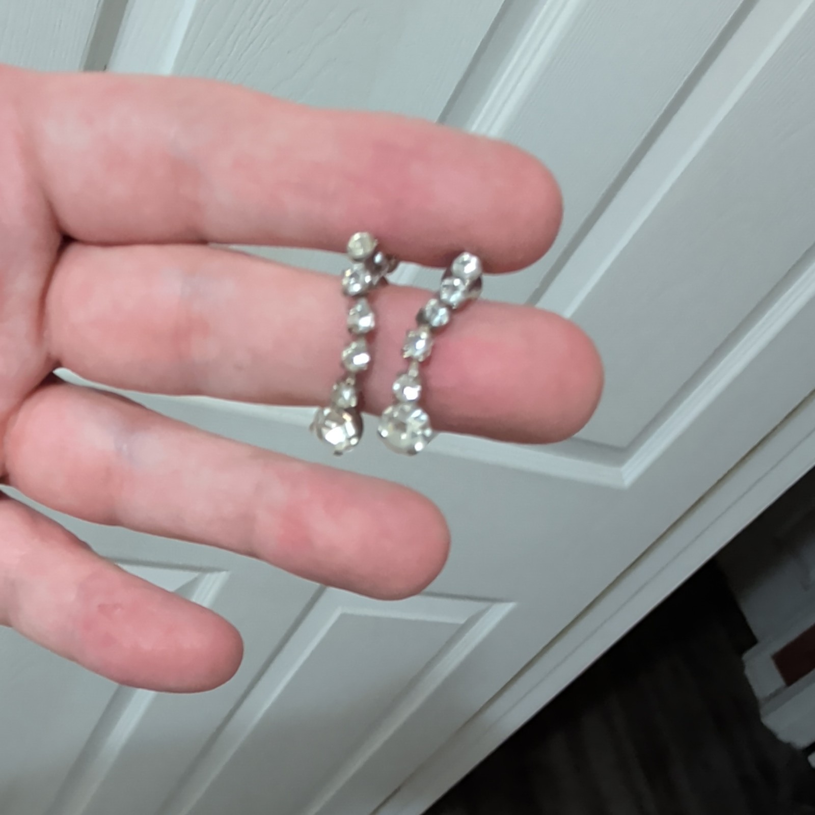 Rhinestone Necklace matching earrings