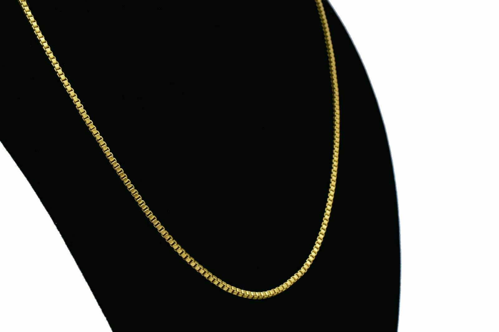 Raw Brass Box Chain 2 mm Venetian Chain Necklace 18″