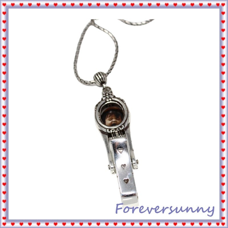 Brighton Memory Lane Add Photo Badge Holder Long Pendant Necklace