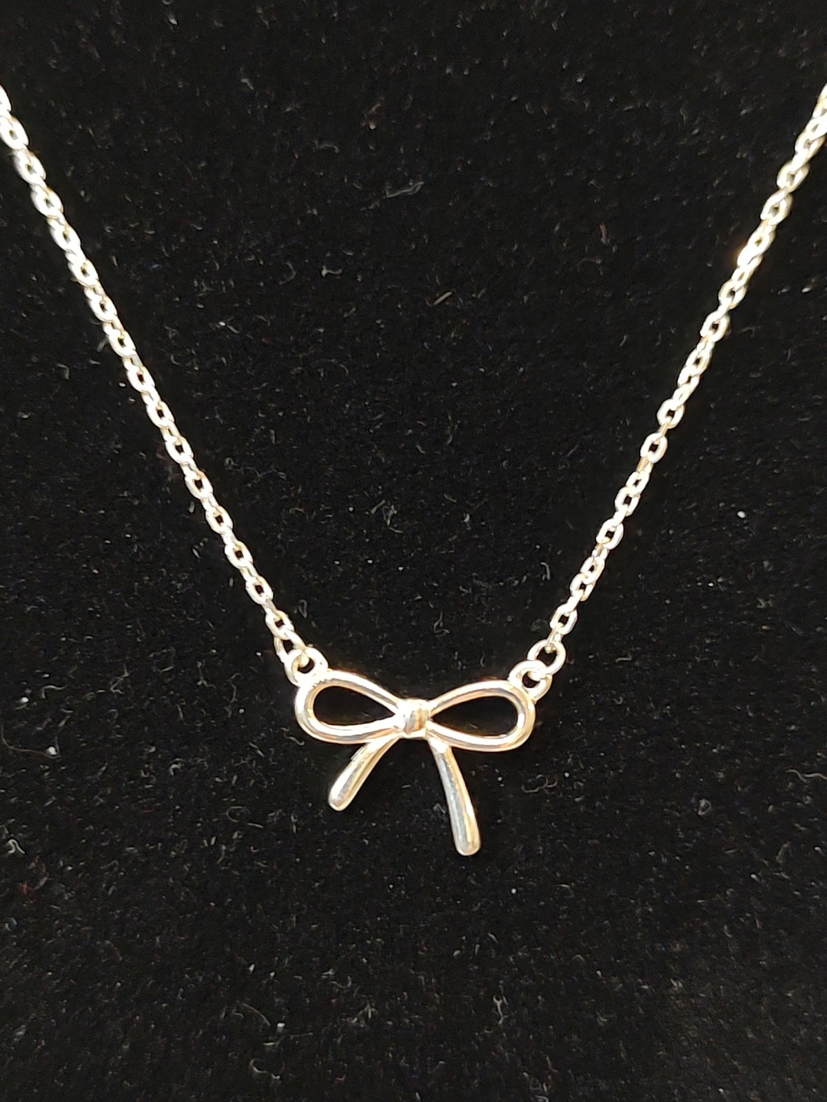 TDKLW Bow Tie Necklace S925 Sterling Silver