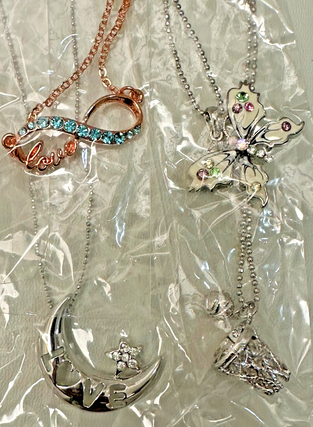 New 20pcs Lot Crystal Charm Pendant Necklaces Jewelry #32 Top Quality