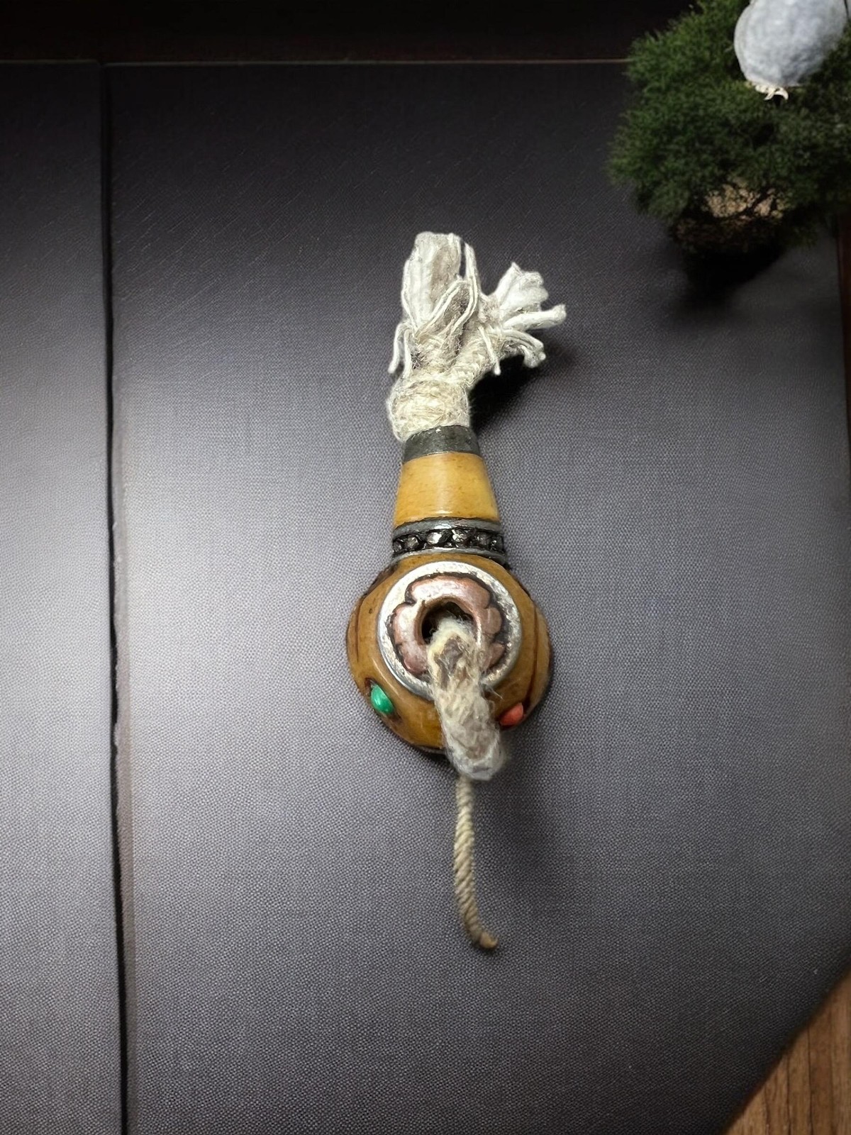 Hand-Carved Nepal Tibet Yak Bone Guru Bead for Mala Prayer Beads