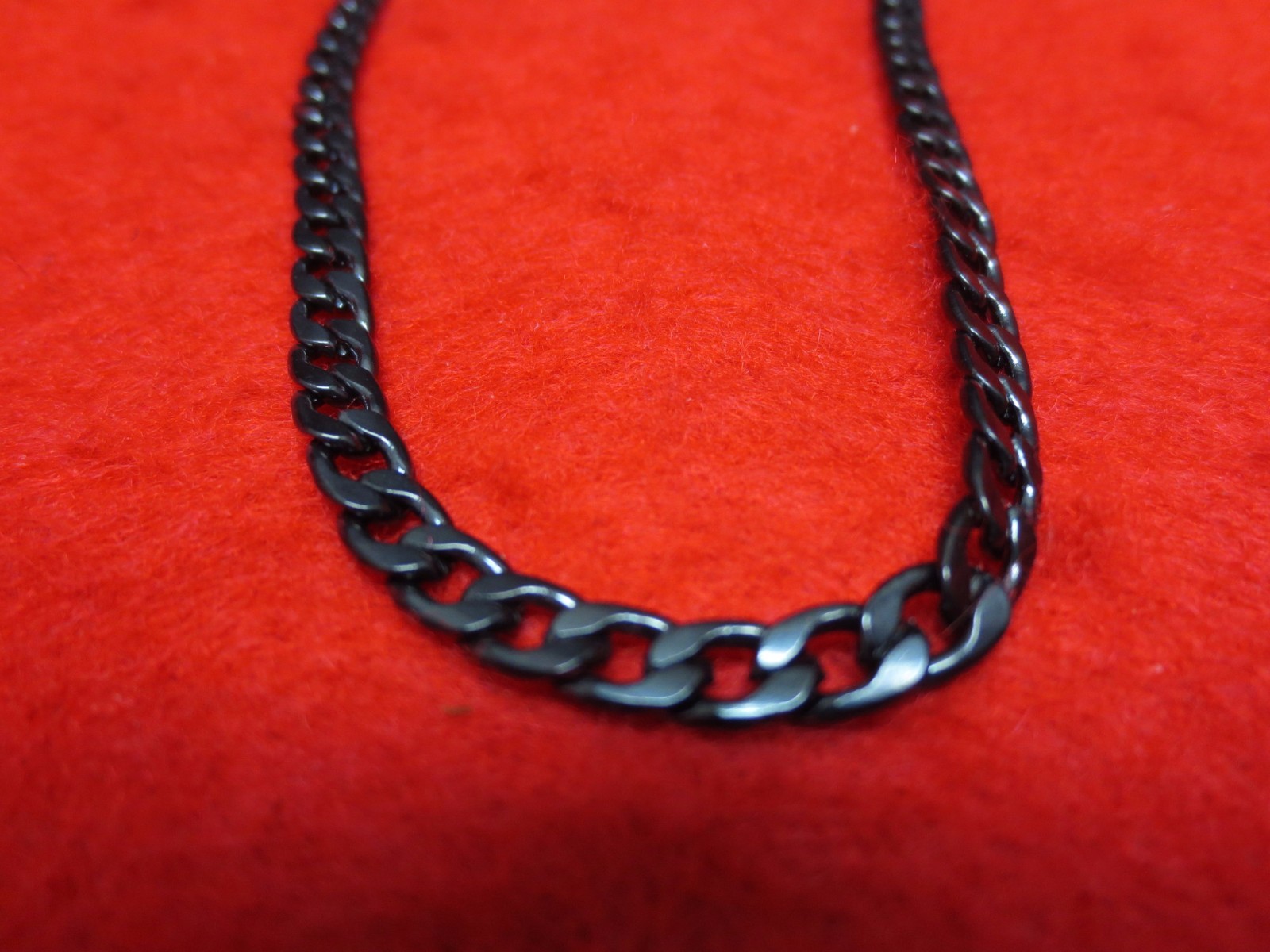 16″-48″ Men Stainless Steel Gold-Silver-Black -Plated, 5mm Curb Cuban Chain