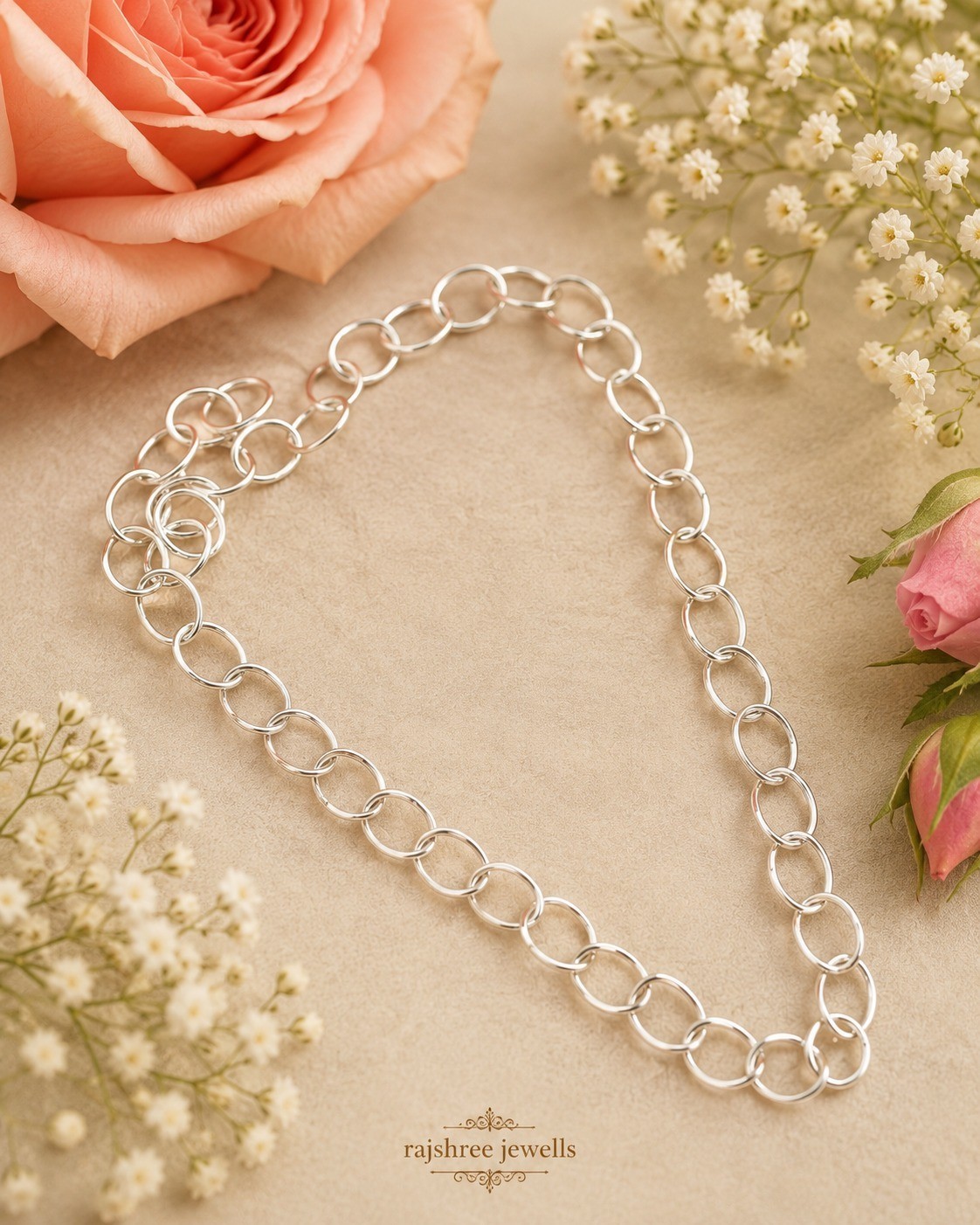 925 Sterling Silver Oval Chain Link Necklace Bracelet Chain Jewelry Making DIY