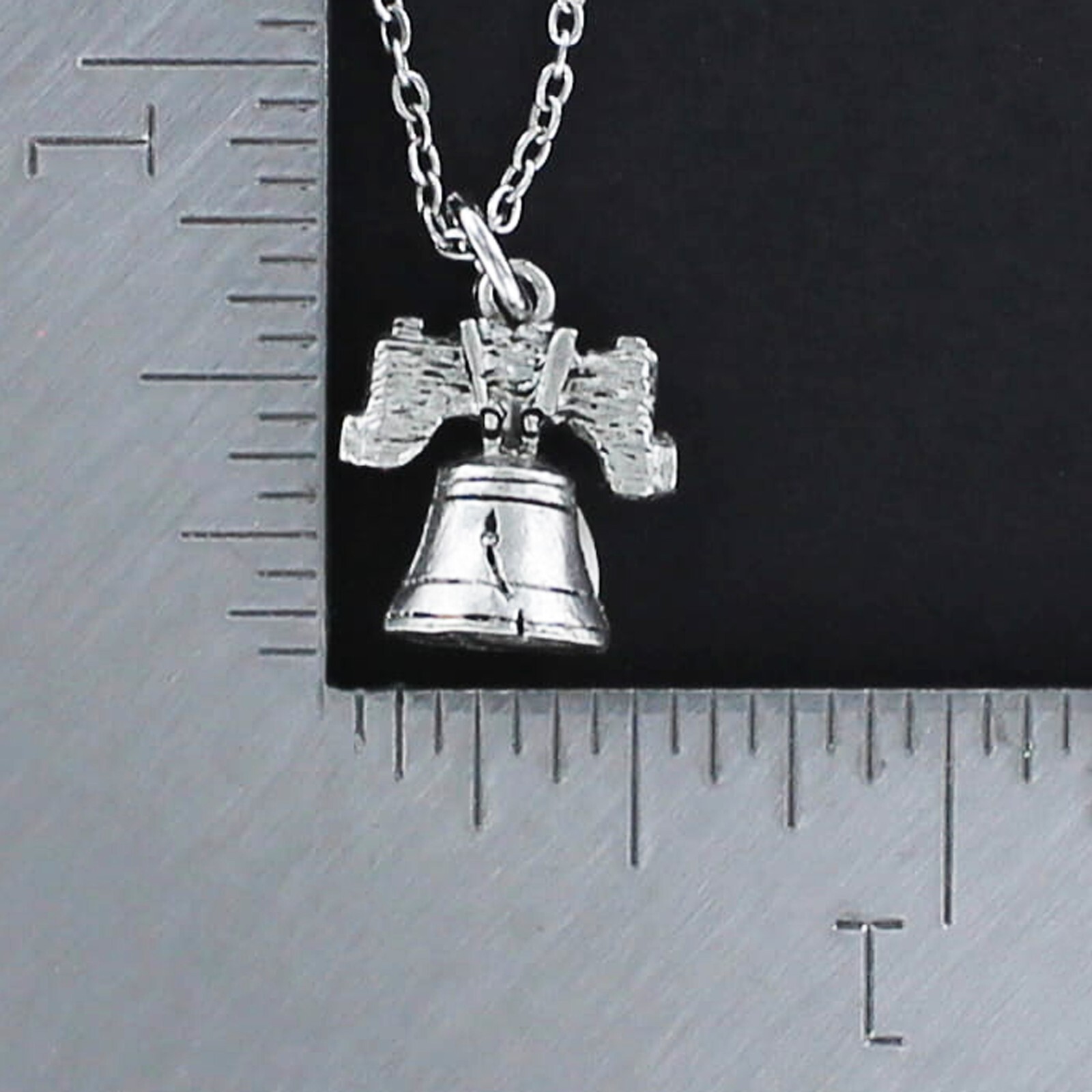 LIBERTY BELL Necklace on Chain or Charm Only Pewter US History Philadelphia Icon