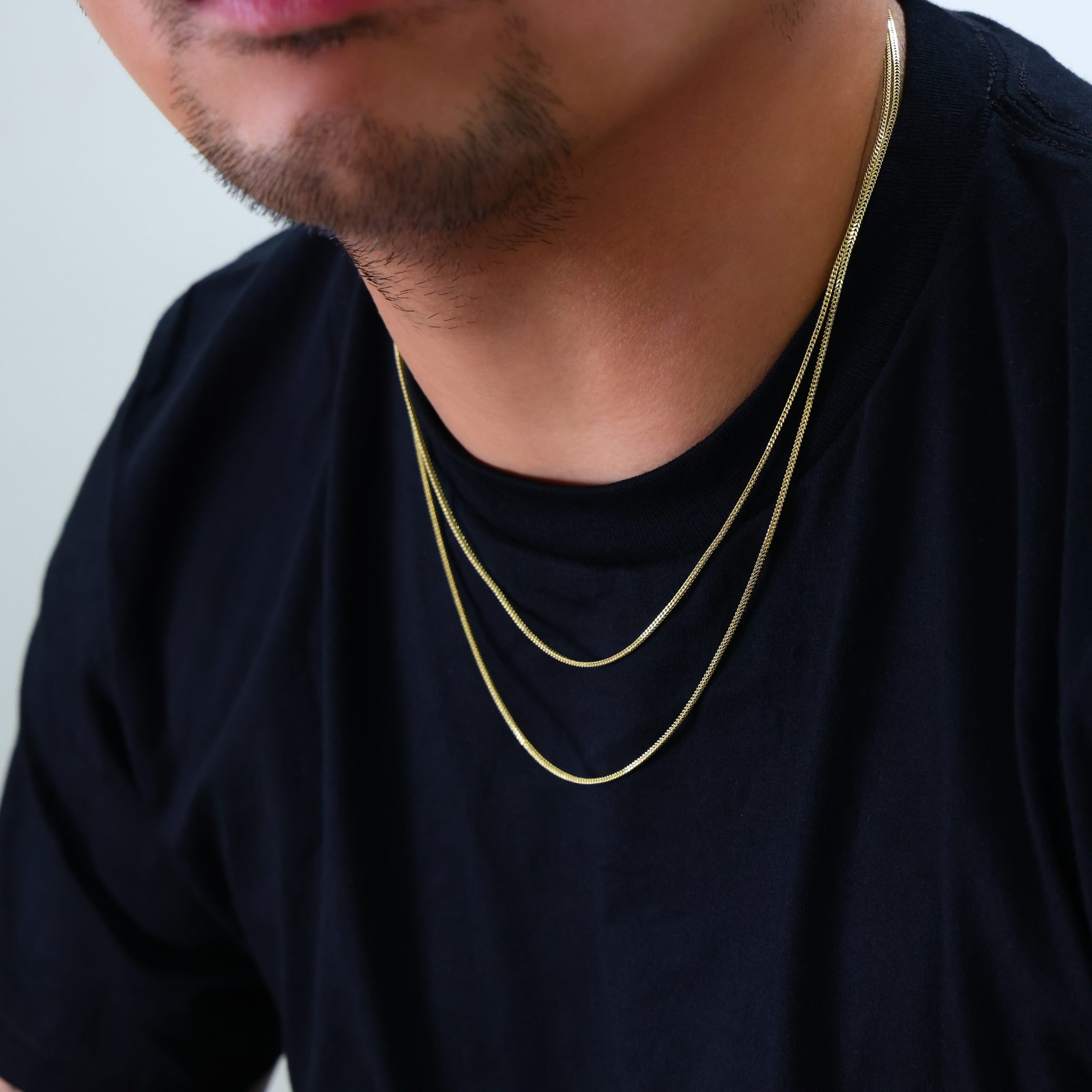 10K Yellow Gold 1.5mm-6mm Franco Square Box Chain Necklace Mens Womens 16″- 30″