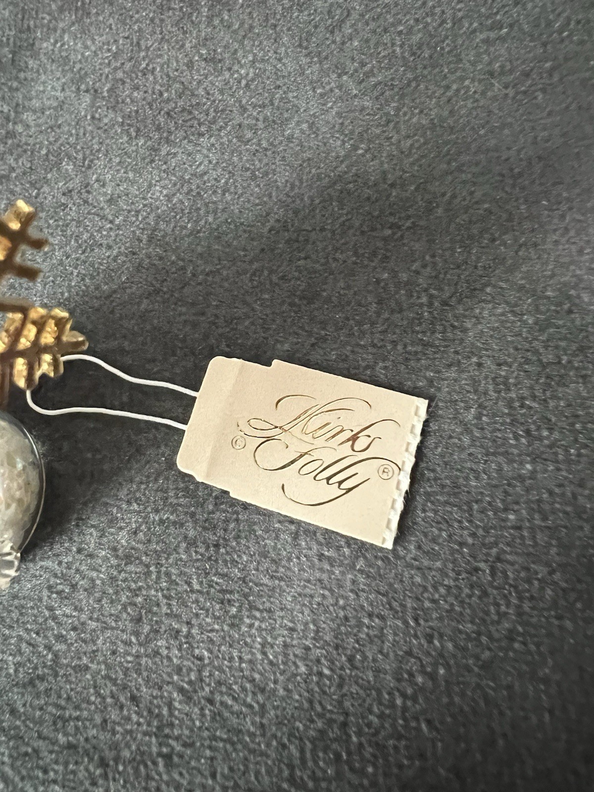 Kirks Folly Snowman In A Bottle Winter Charm Cord Necklace w/ Box & Tag