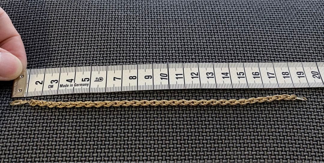 Vintage Twisted Chain Rope Chain Bracelet Gold