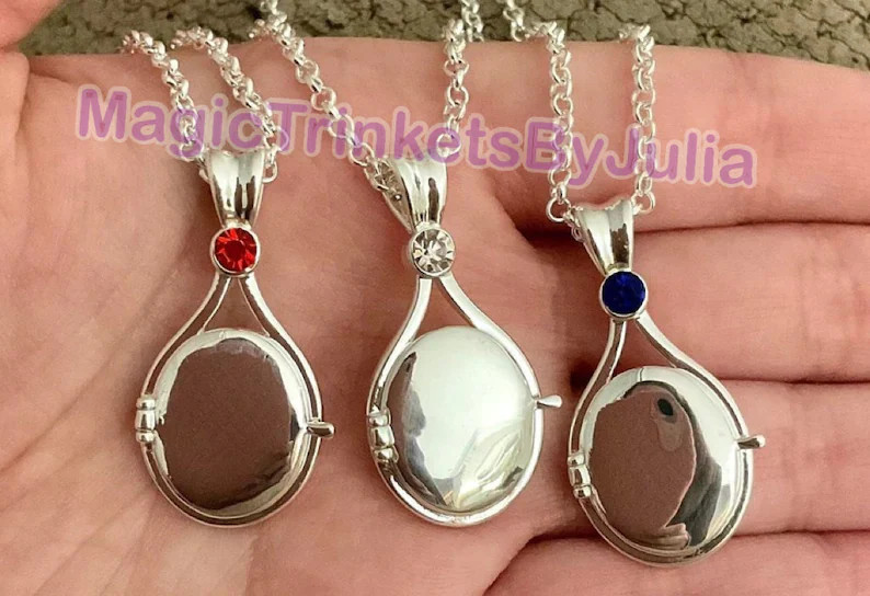 H2O Just Add Water Cute MINI Lockets Rhodium Plated Rolo Chain Necklace Mermaids