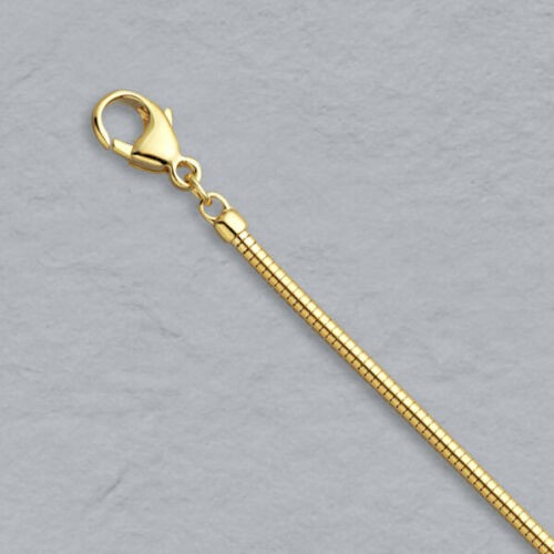 Men &Women’s 18K Yellow Gold Filled 20inch 2.5mm wide Round Snake Chain Necklace