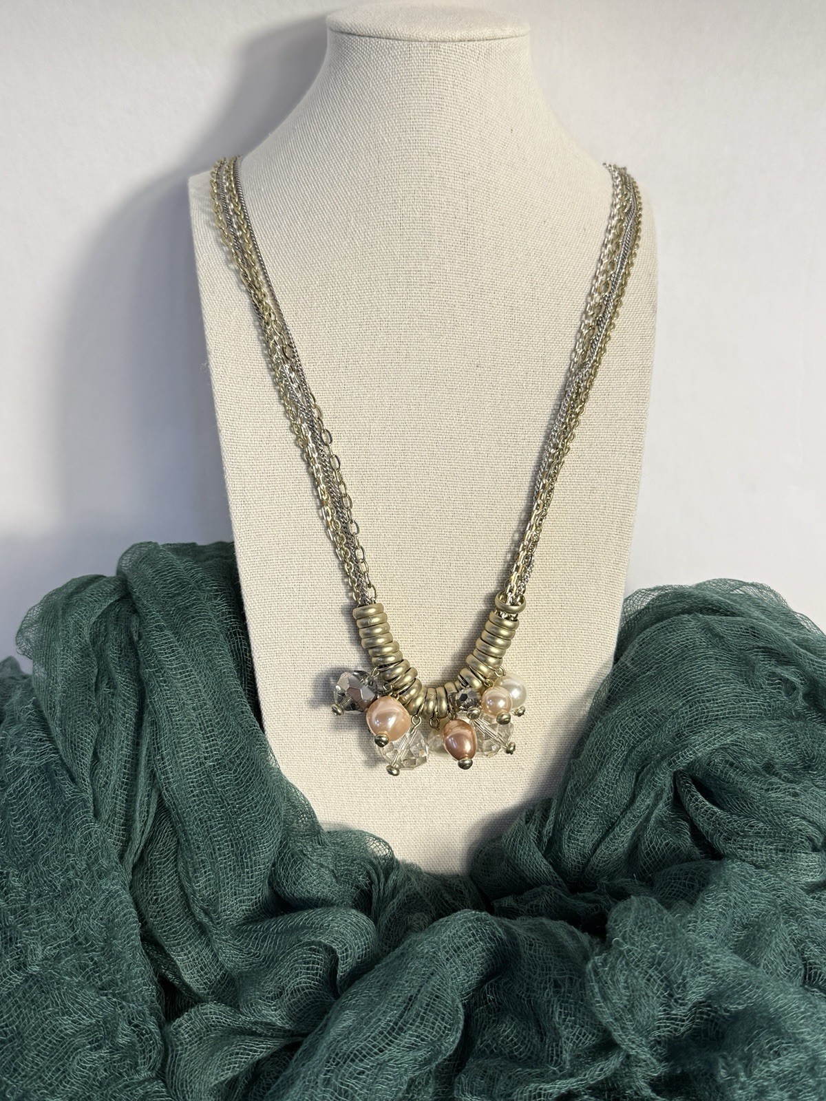 Lot of 4 Chico’s Costume Statement Accessory Necklaces Various Lengths+ Earrings