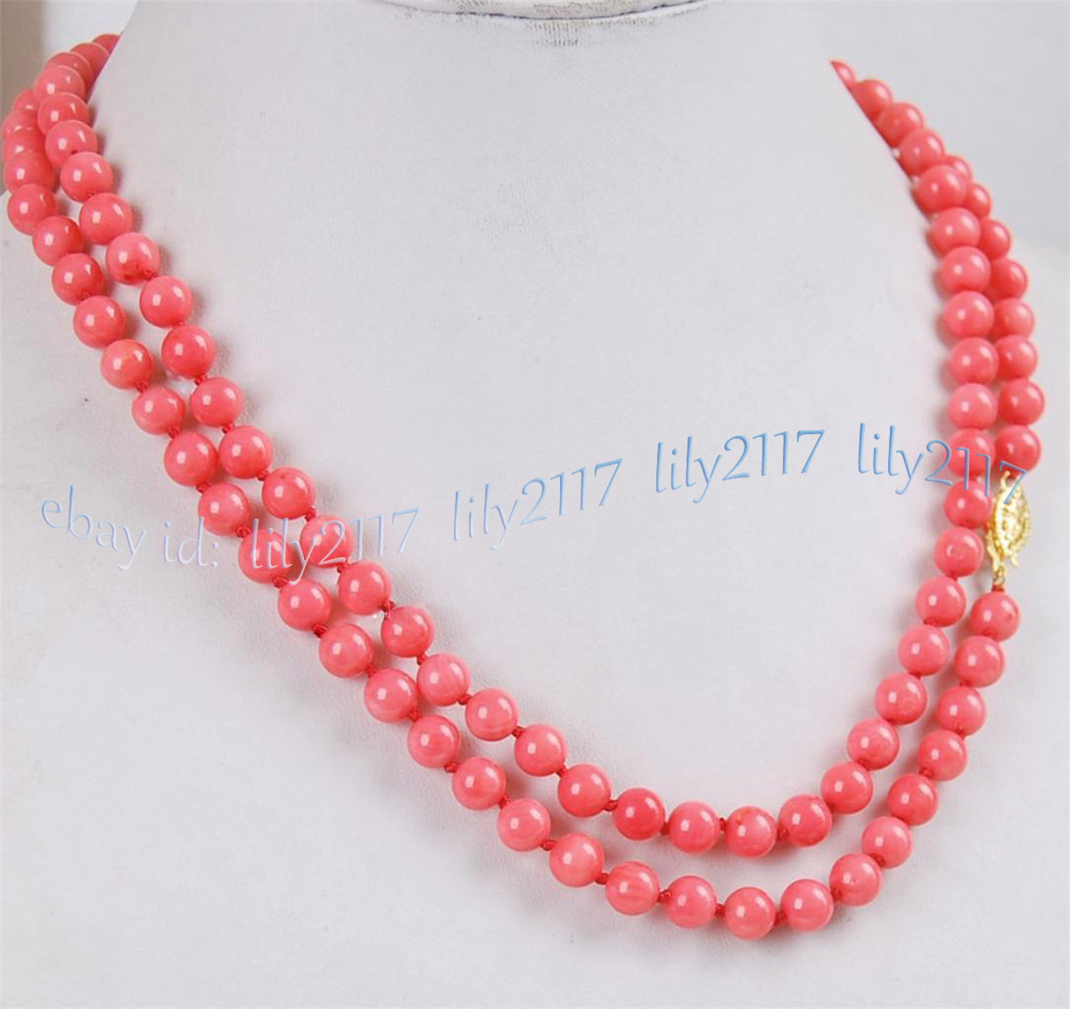 Natural 6-7mm Japan Sea Pink Coral Round Gemstone Beads Necklace 14-100 inch