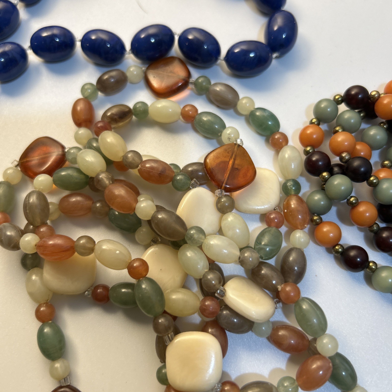 Beaded Necklace Lot Of 9 Various Lengths Jewelry