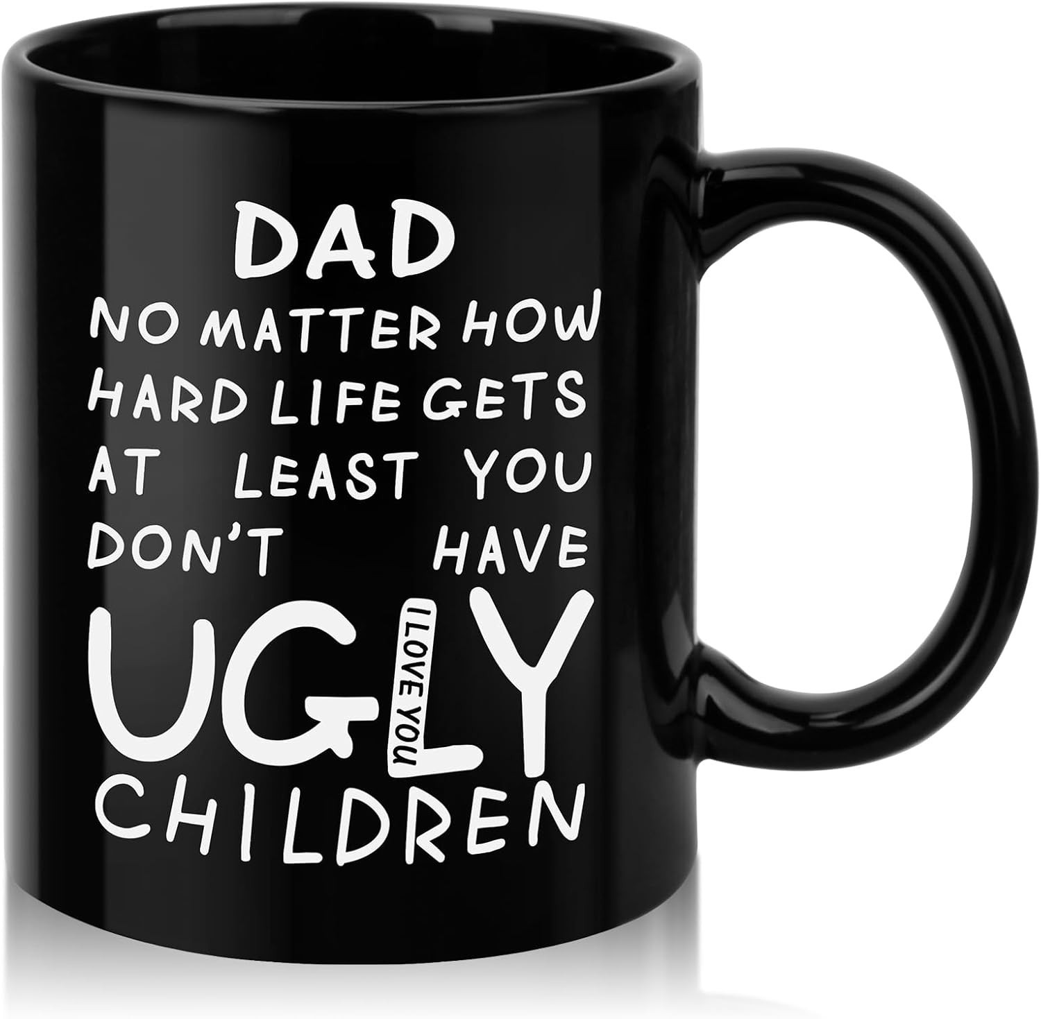 Funny 11oz Black Coffee Mug for Dad | Unique Gift for All Occasions