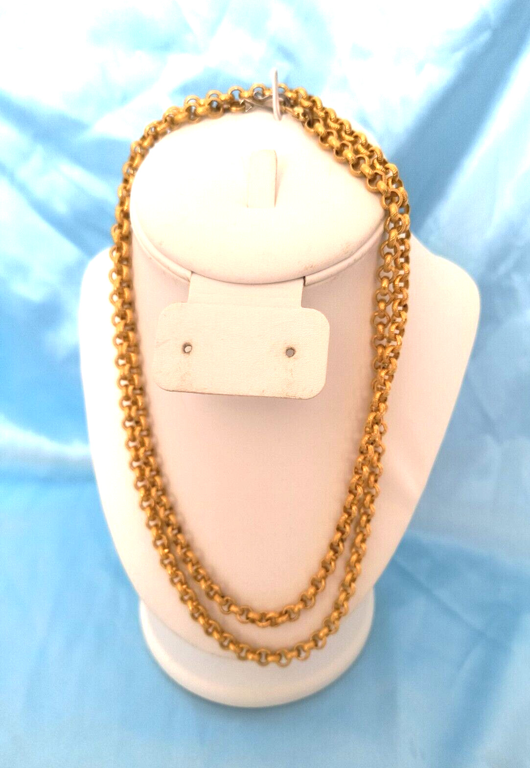 Women’s Necklace Goldtone Chain Links with Hook Style Closure Appx. 38 Inches