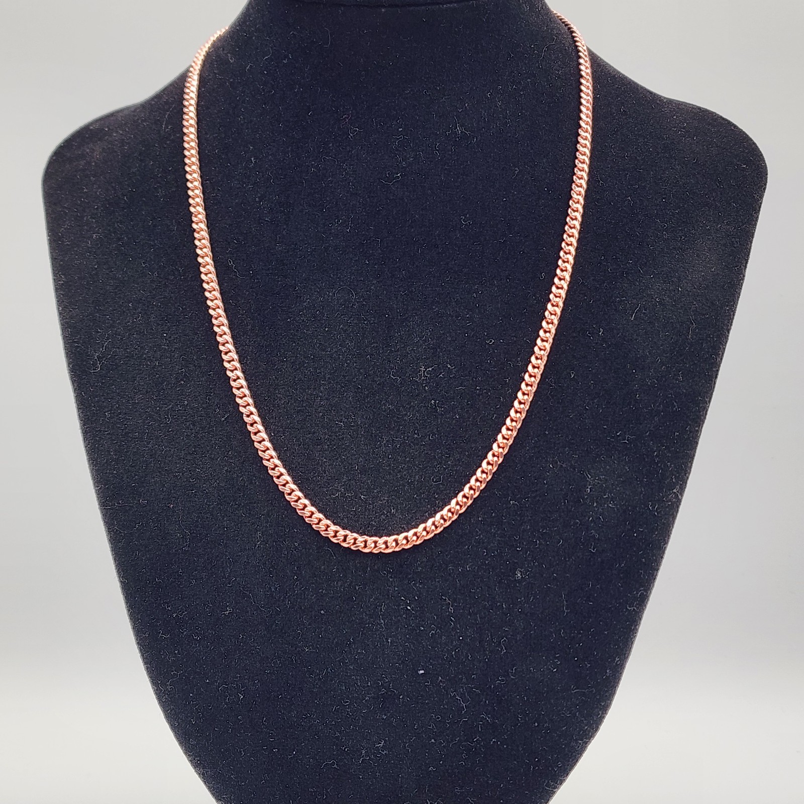 Pure Copper Cuban Link Chain Necklace – 20 Inch – 4mm